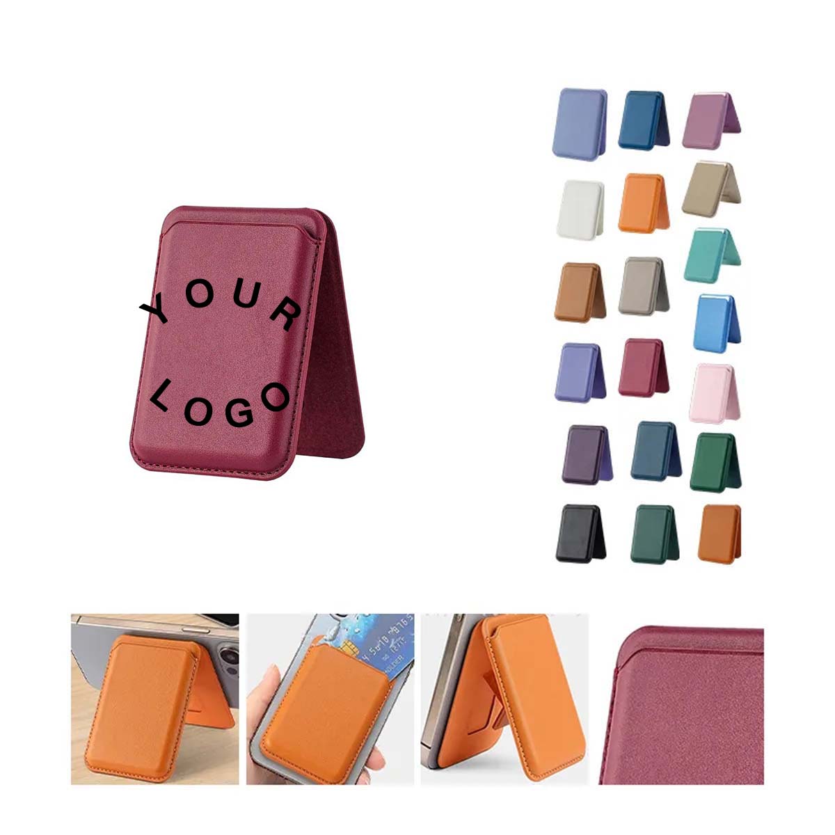 PU Leather Phone Wallet with Magnetic Attachment 8