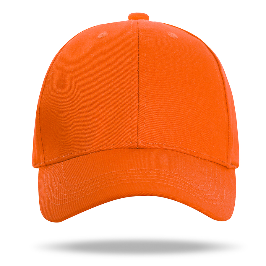 Stock Solid Color Cotton 6 Panel Cap, Double Buckle Back 16