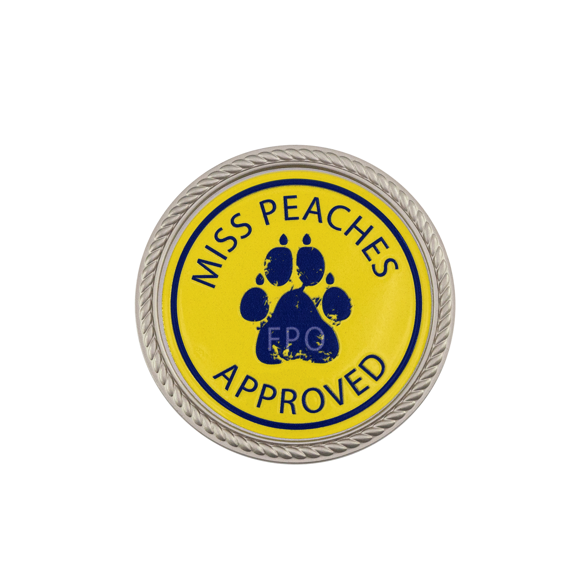 1.75" Speed Challenge Coin Rope Border w/ 3D Texture Print 14