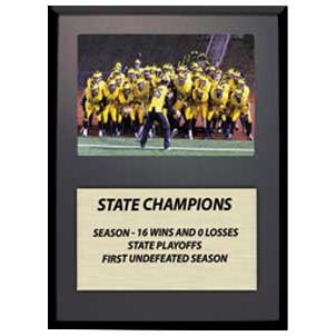 Plaque: 8x10" Black Matte Finish, 6x4" Photo cover 2