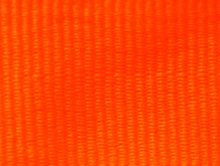 Solid Neon Orange "V" Neck Ribbon with Clip, 1 1/2" wide 1