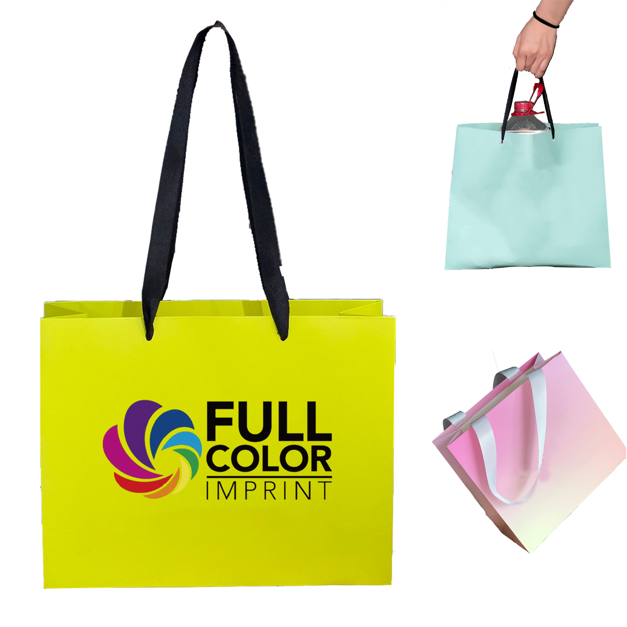 MOQ 50 Custom Printed Eco-Friendly Gift Bags 2