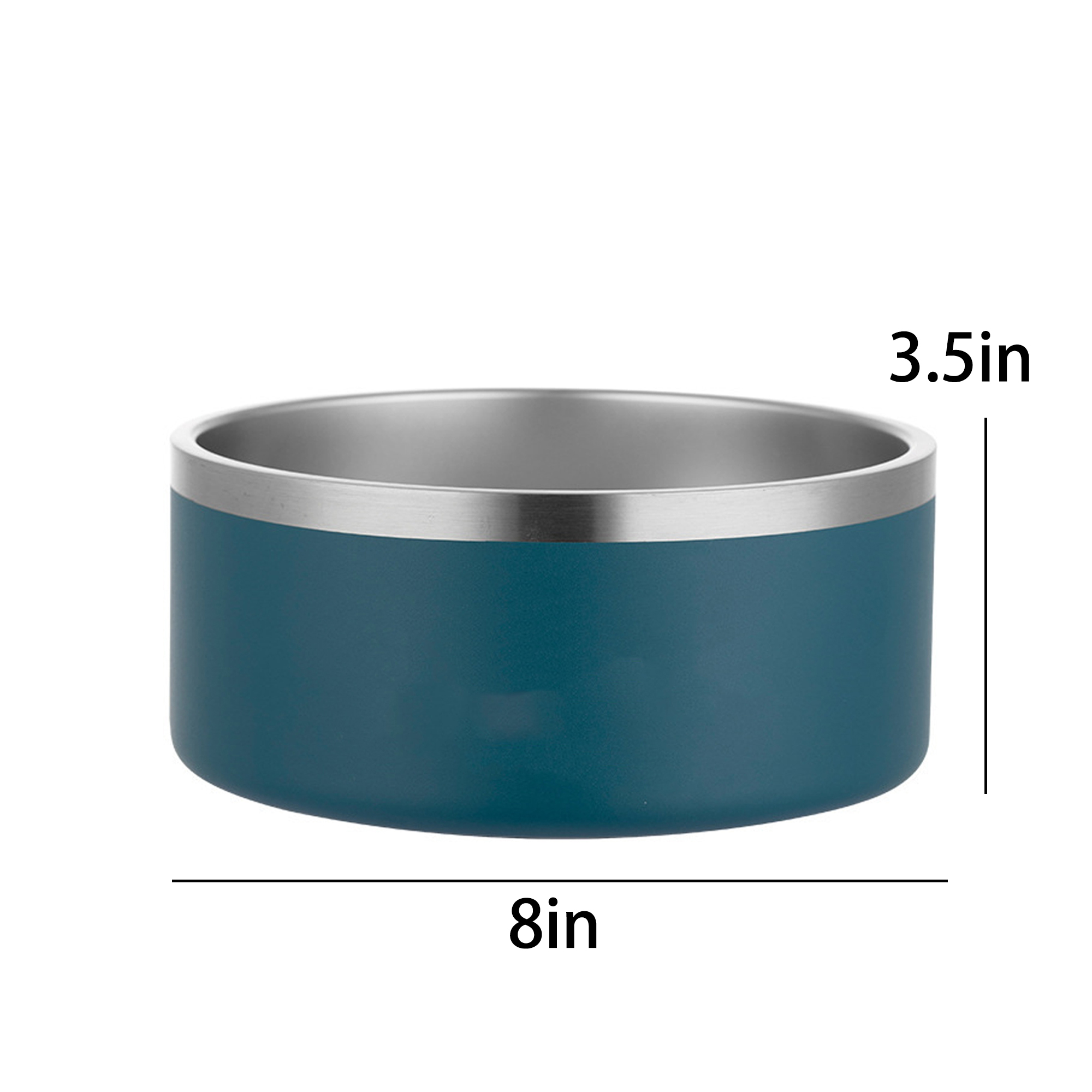 Stainless Steel Pet Bowl with Non-Slip Silicone Base 6