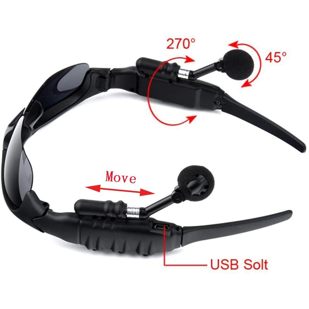 Wireless Sunglasses Anti-ray Stereo Headphones 5