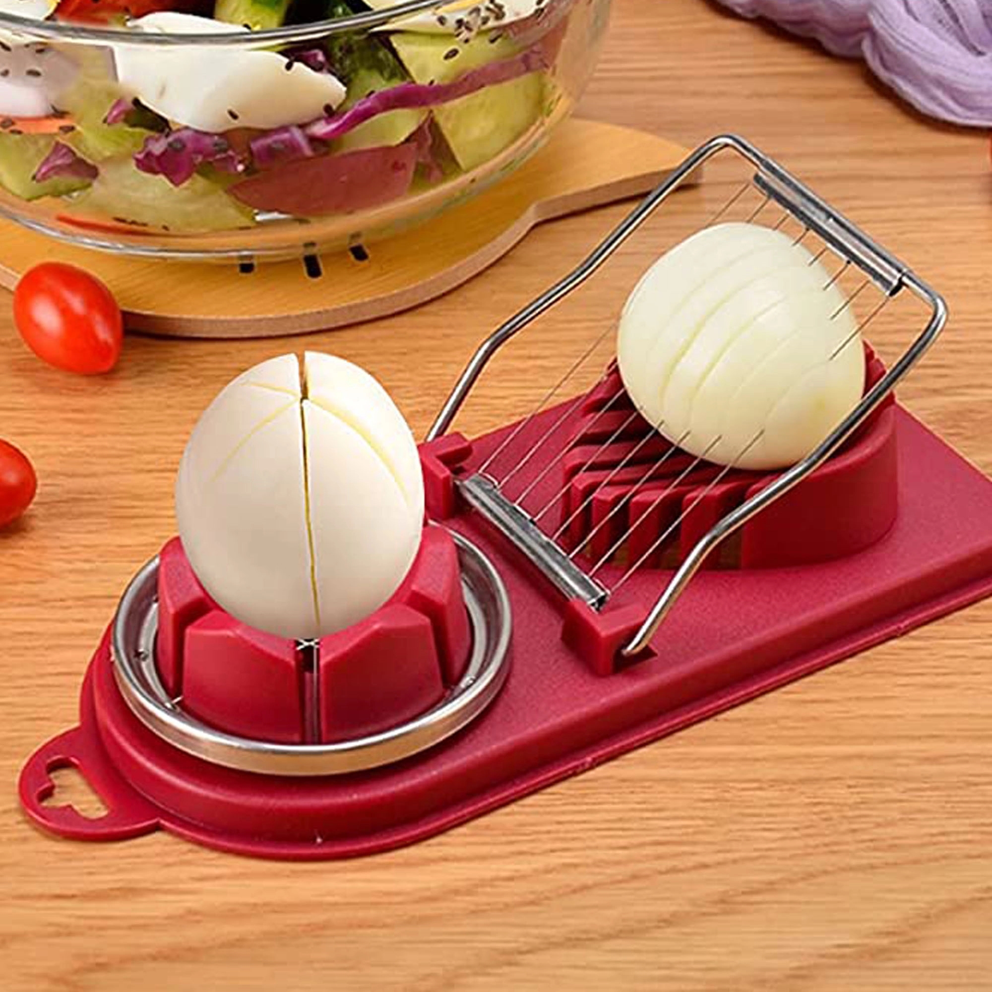 Multifunctional 2 In 1 Stainless Steel Egg Cutter 7