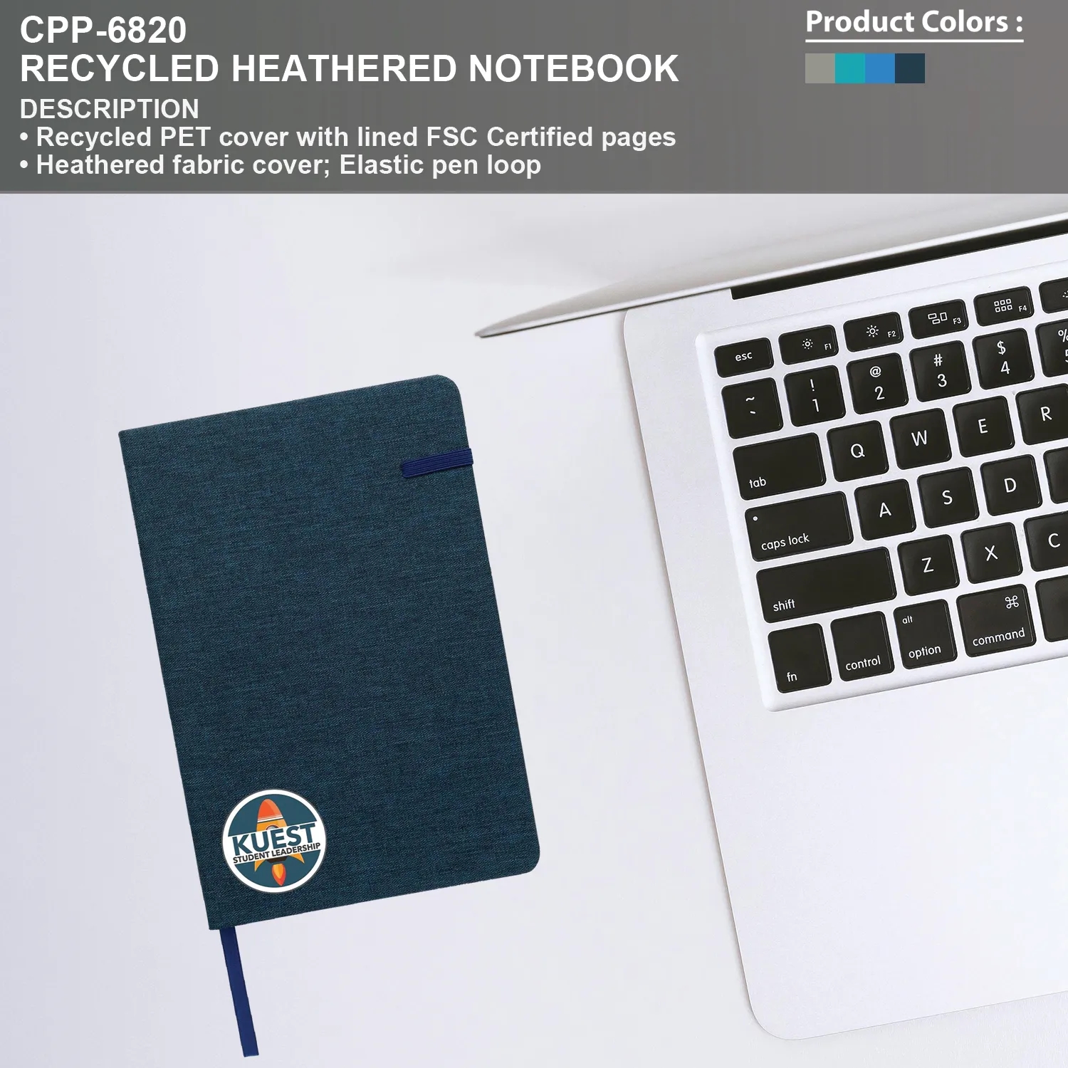 Recycled Heathered Notebook 5