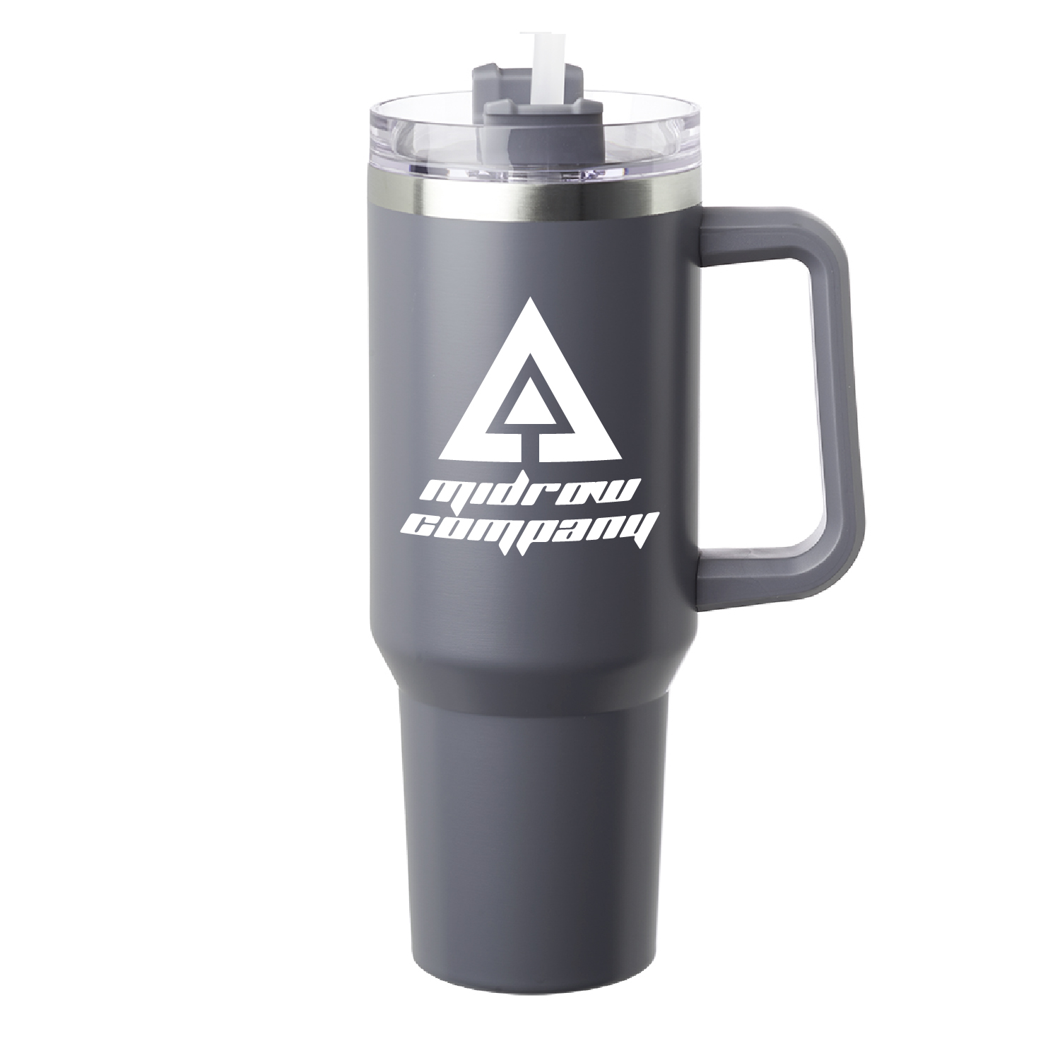 40 oz. Pinnacle Stainless Steel Travel Mug (1 Color Imprint) 4