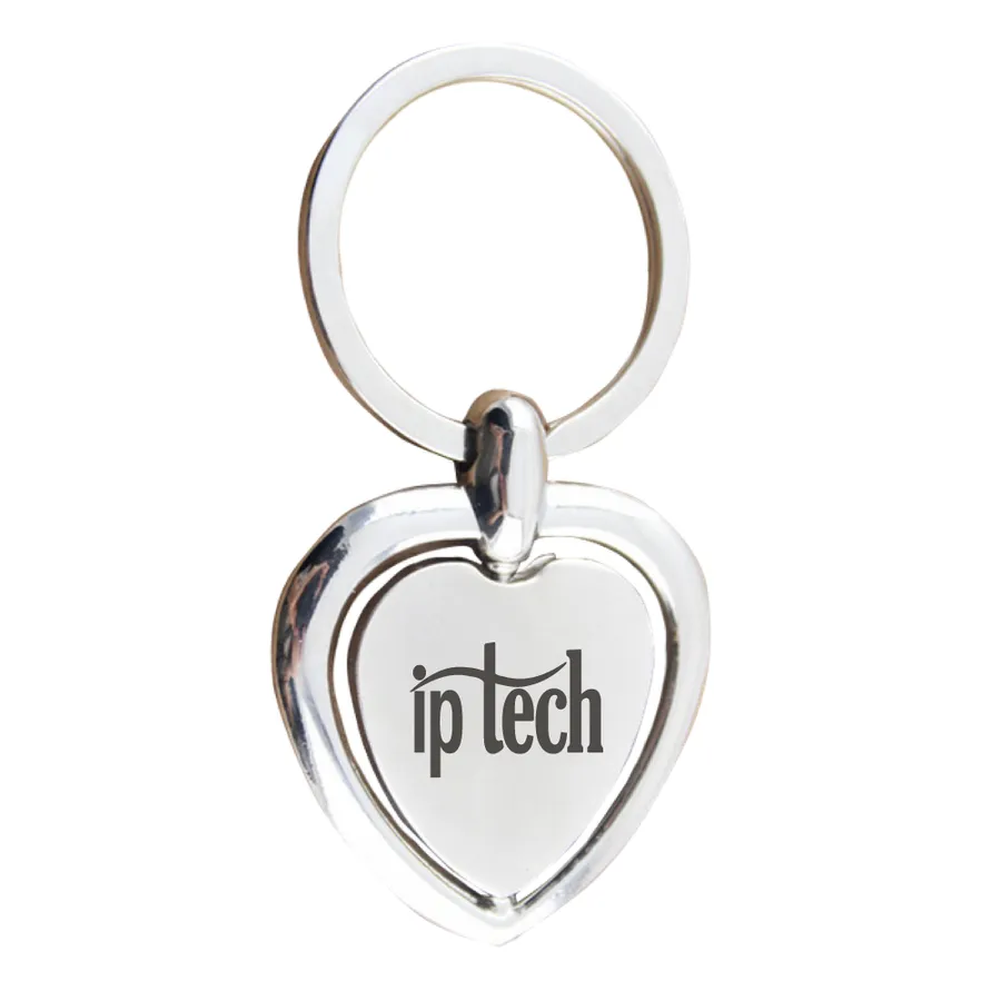 Spinning Heart Metal Keychain 7