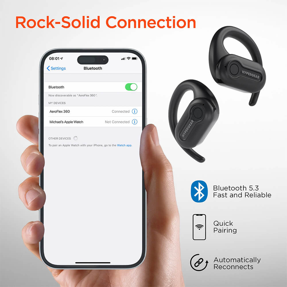 AeroFlex 360 Open-Ear True Wireless Earbuds