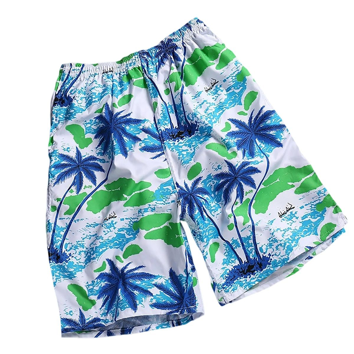 Polyester Beach Shorts with Adjustable Drawstring Waist 30