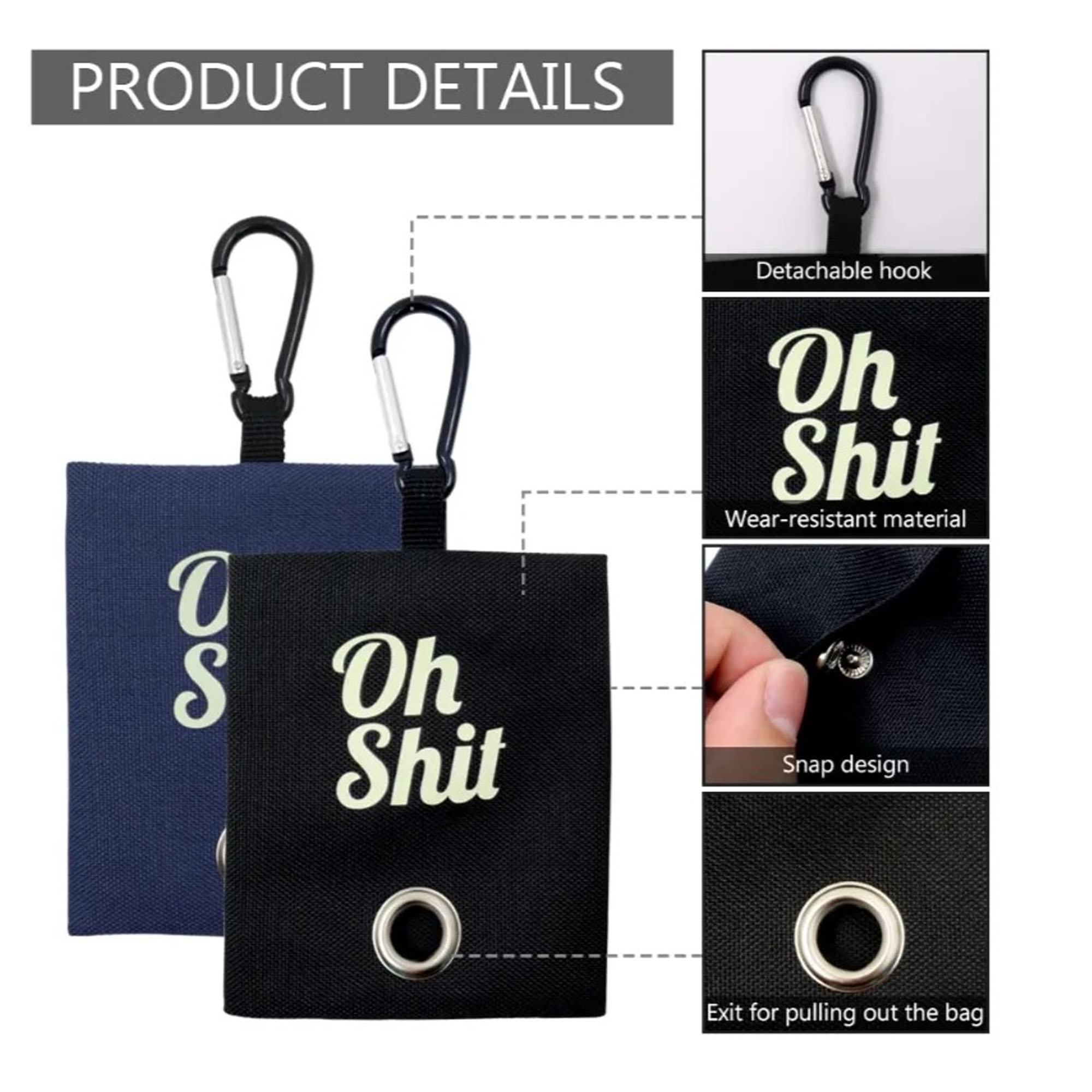 Cloth Humorous Waste Bag Holder With Convenient Design For Pet Owners 5