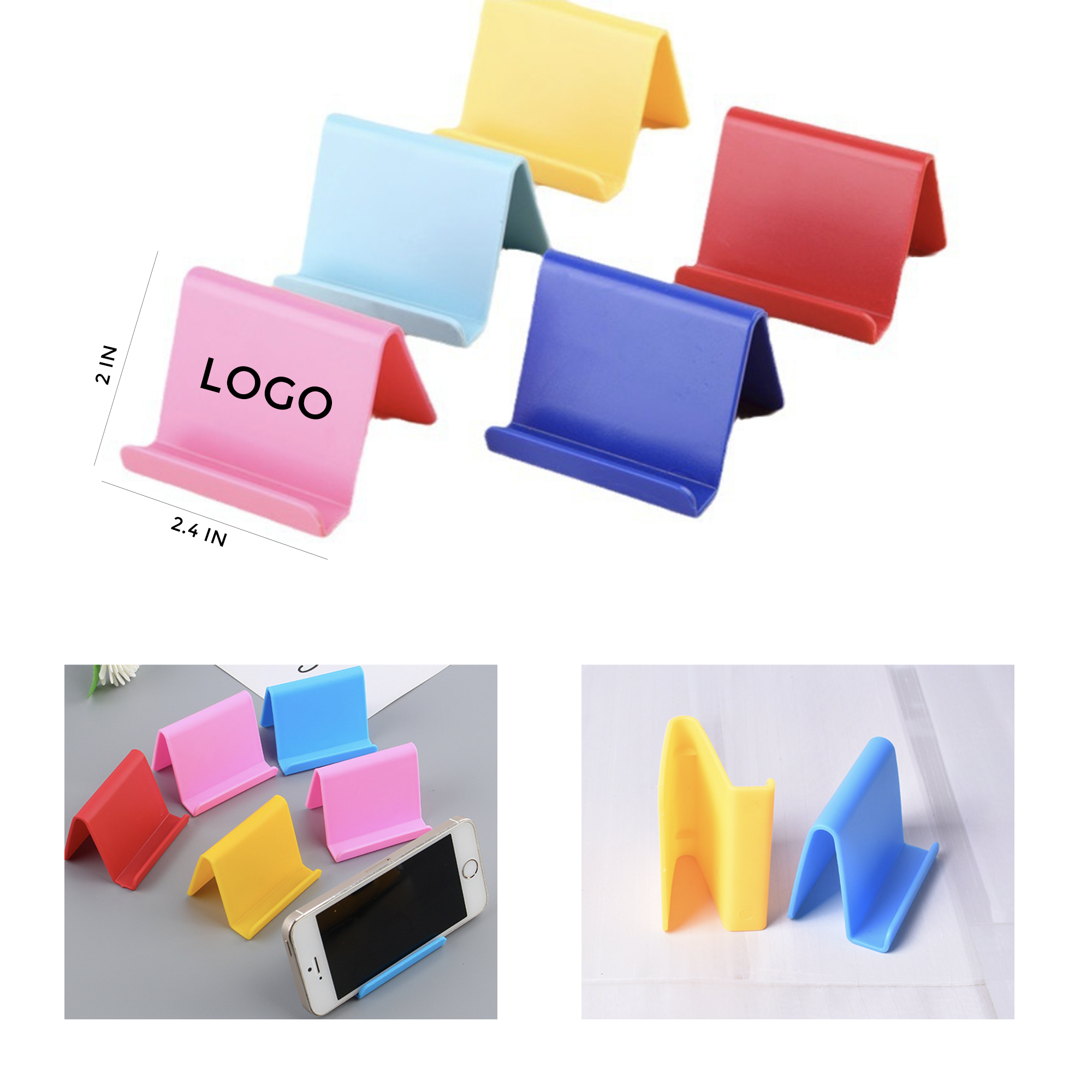MOQ 10 PCS Lightweight PP Plastic Mobile Phone Holder 1