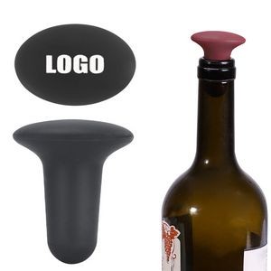 Elegant Oval Panel Nail Shaped Silicone Wine Stopper Cork 3