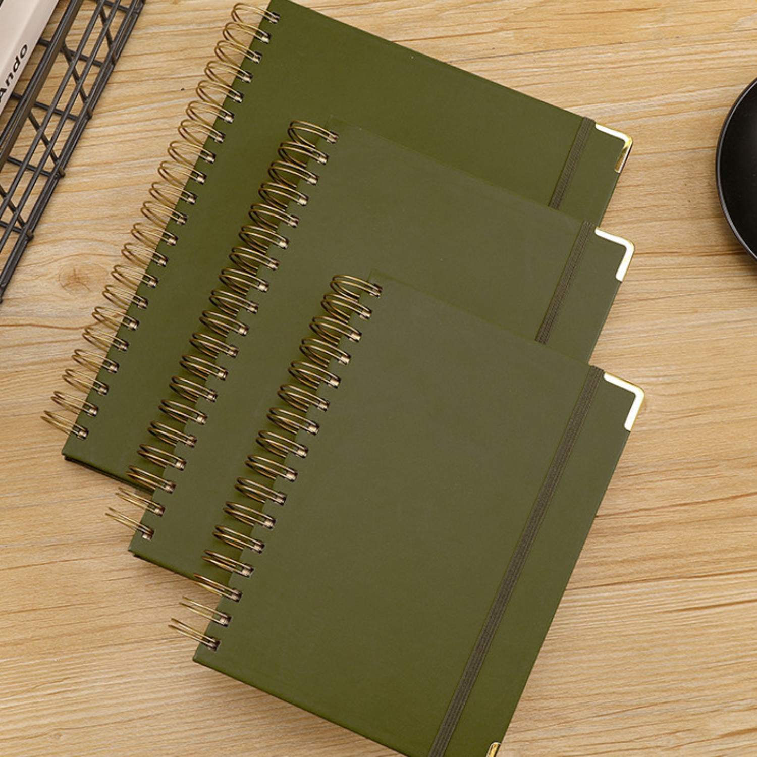 PU Leather Waterproof Spiral Notebook 4