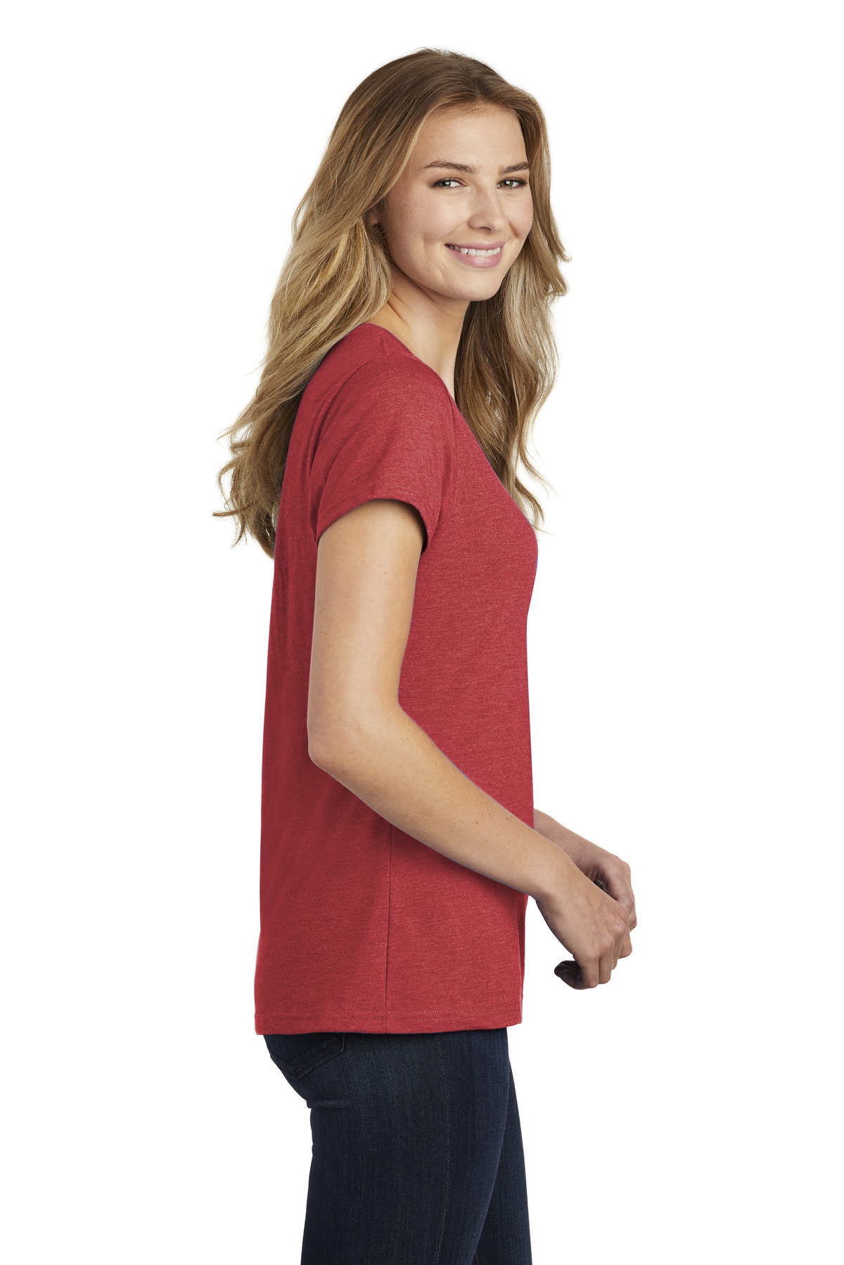 Port & Company® Women's Fan Favorite Blend V-Neck Tee 26