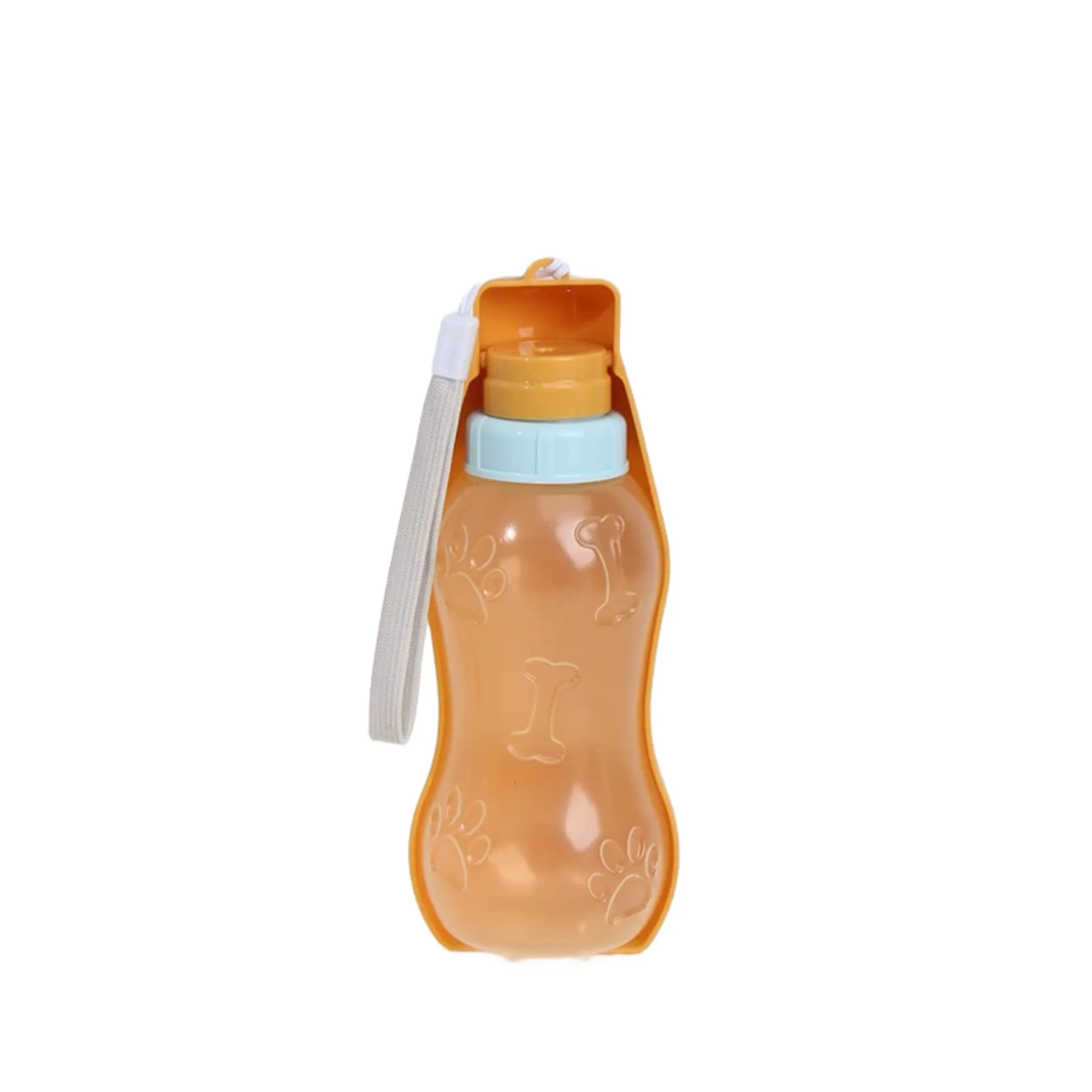 12OZ Outdoor Wide-Mouthed Pet Water Bottle With Lanyard 2