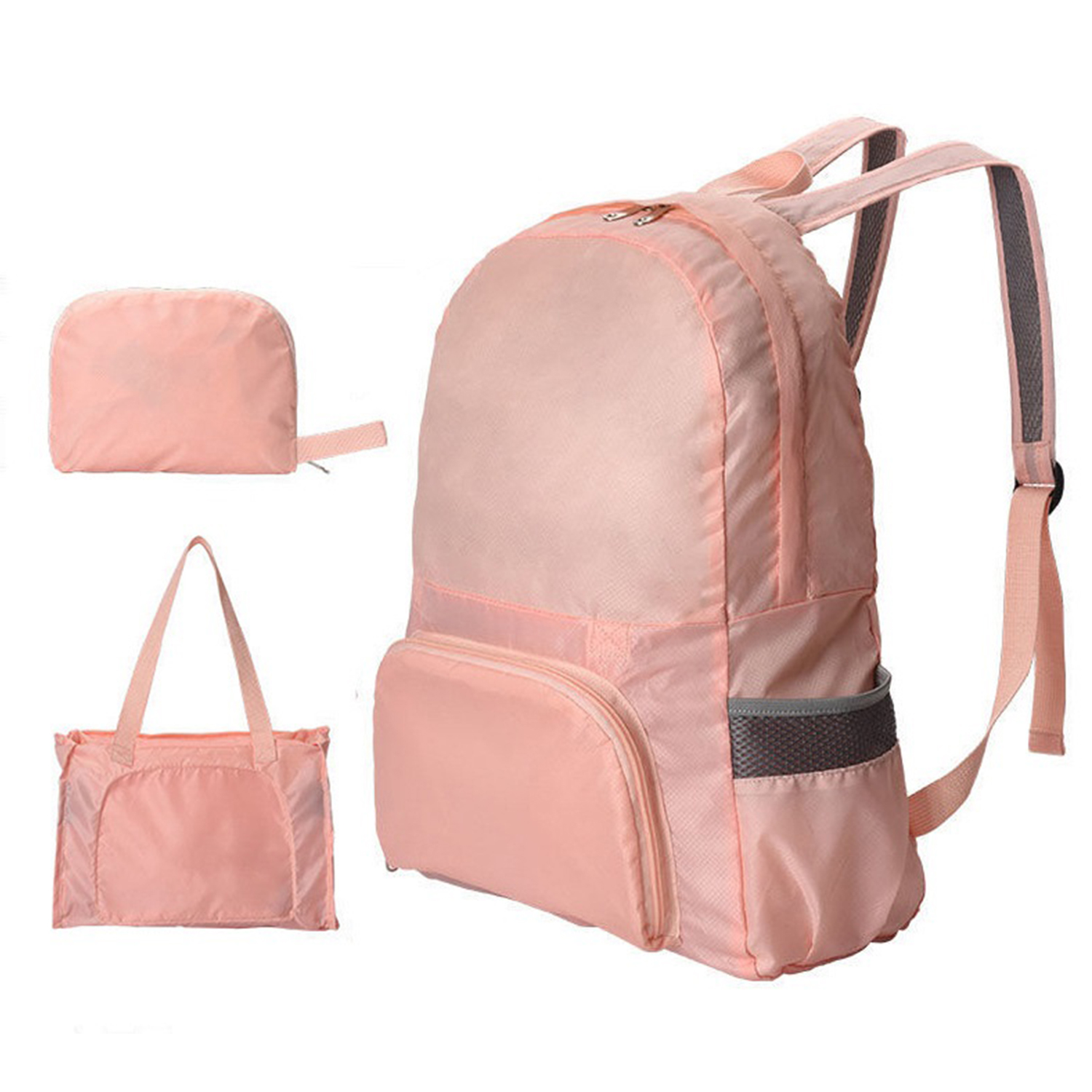 2-in-1 Foldable Backpack Tote Bag 11