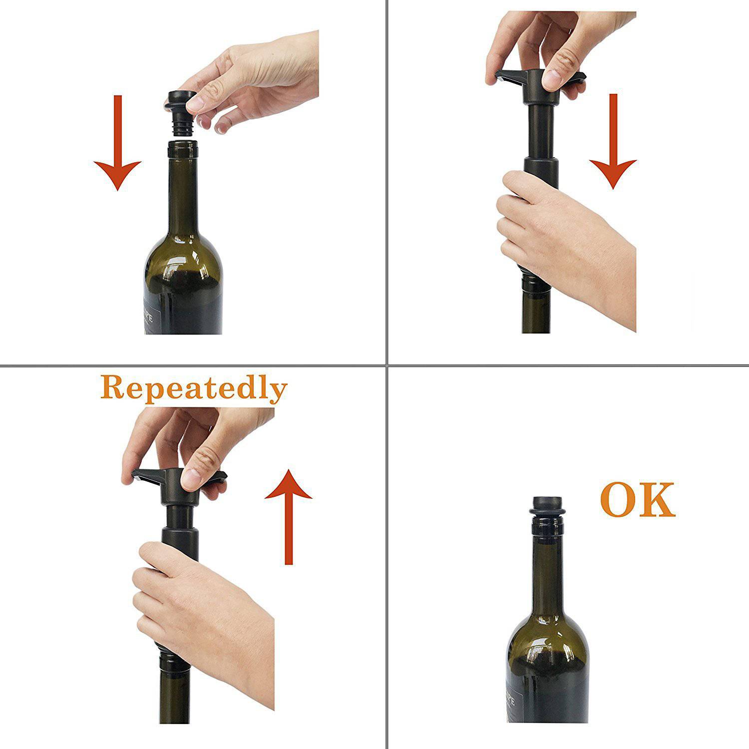 Wine Vacuum Pump w/ Stopper 6