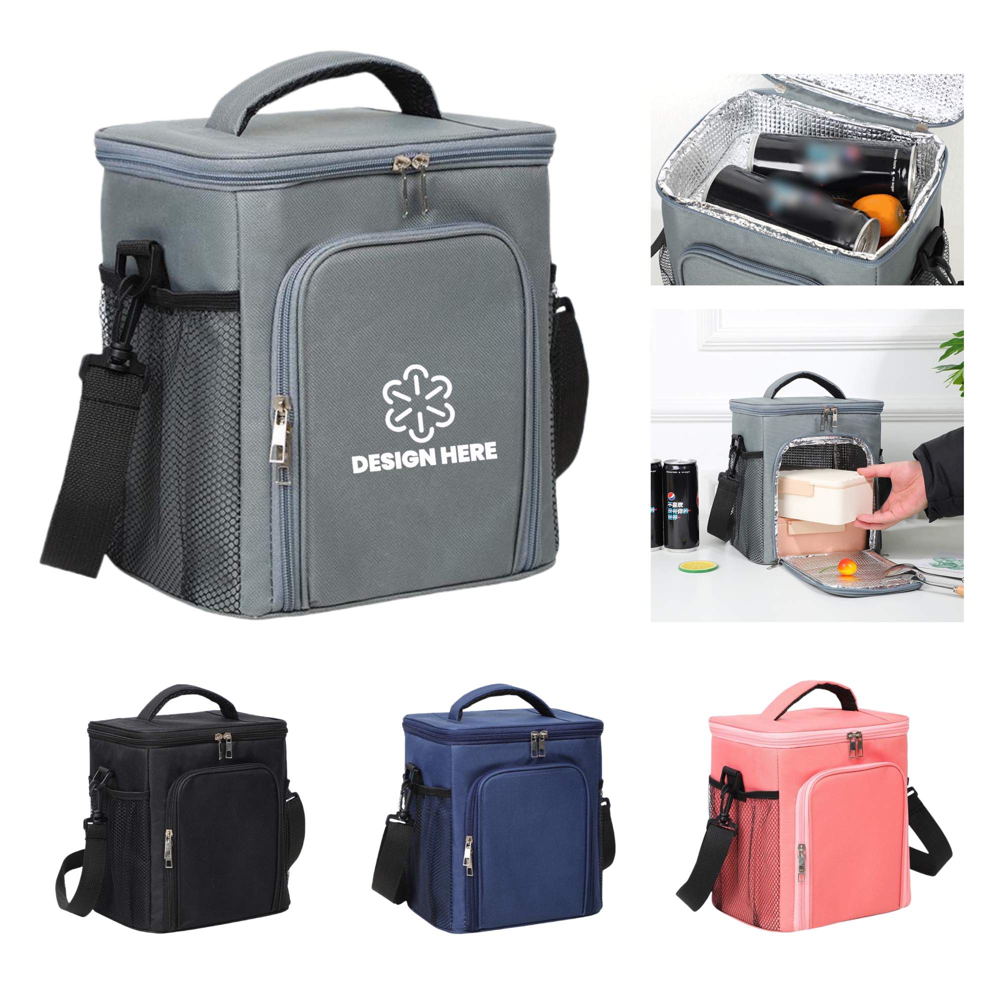 Dual-Layer Insulated Tote Bag Square Cooler MOQ50 2