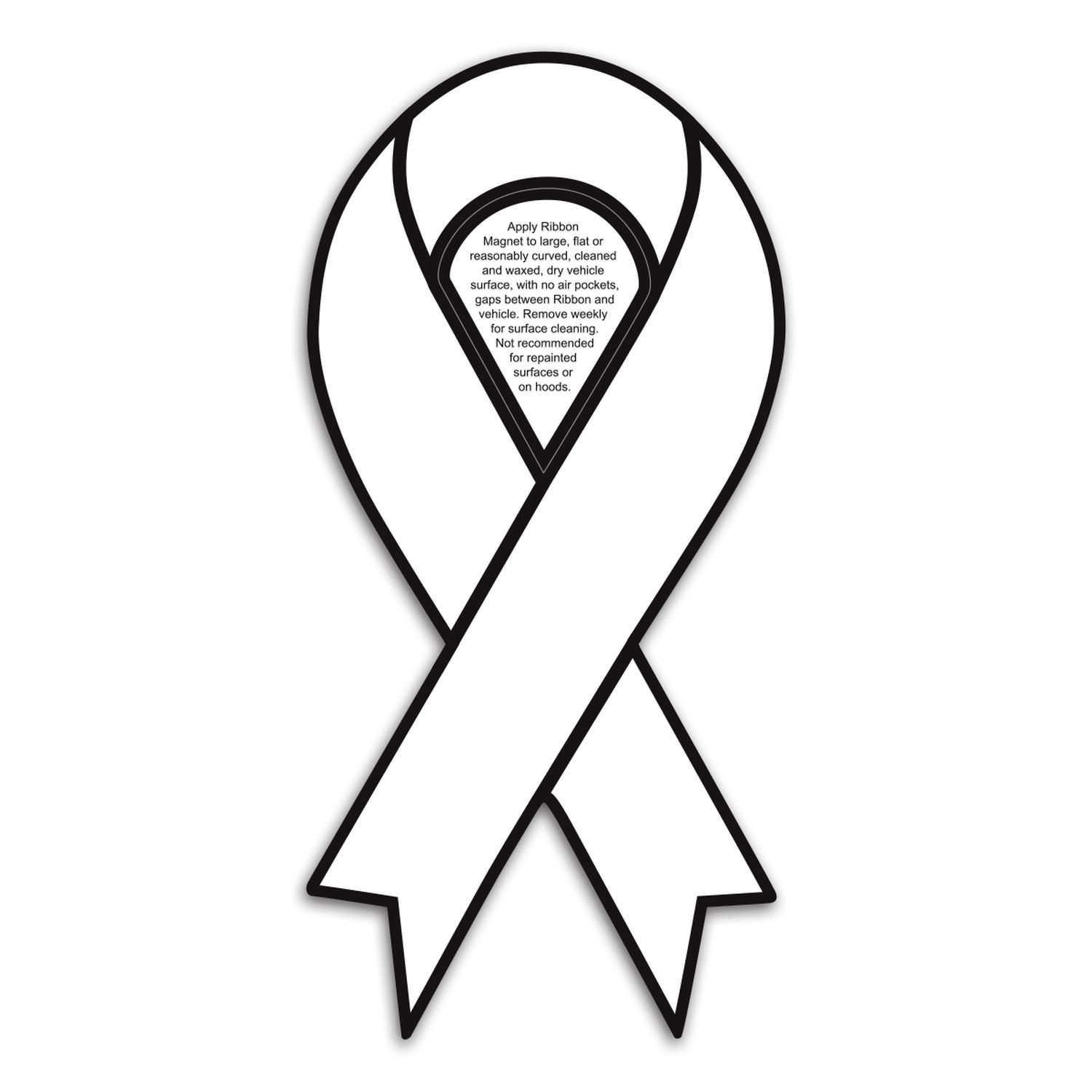 Ribbon Car Sign Magnet 1