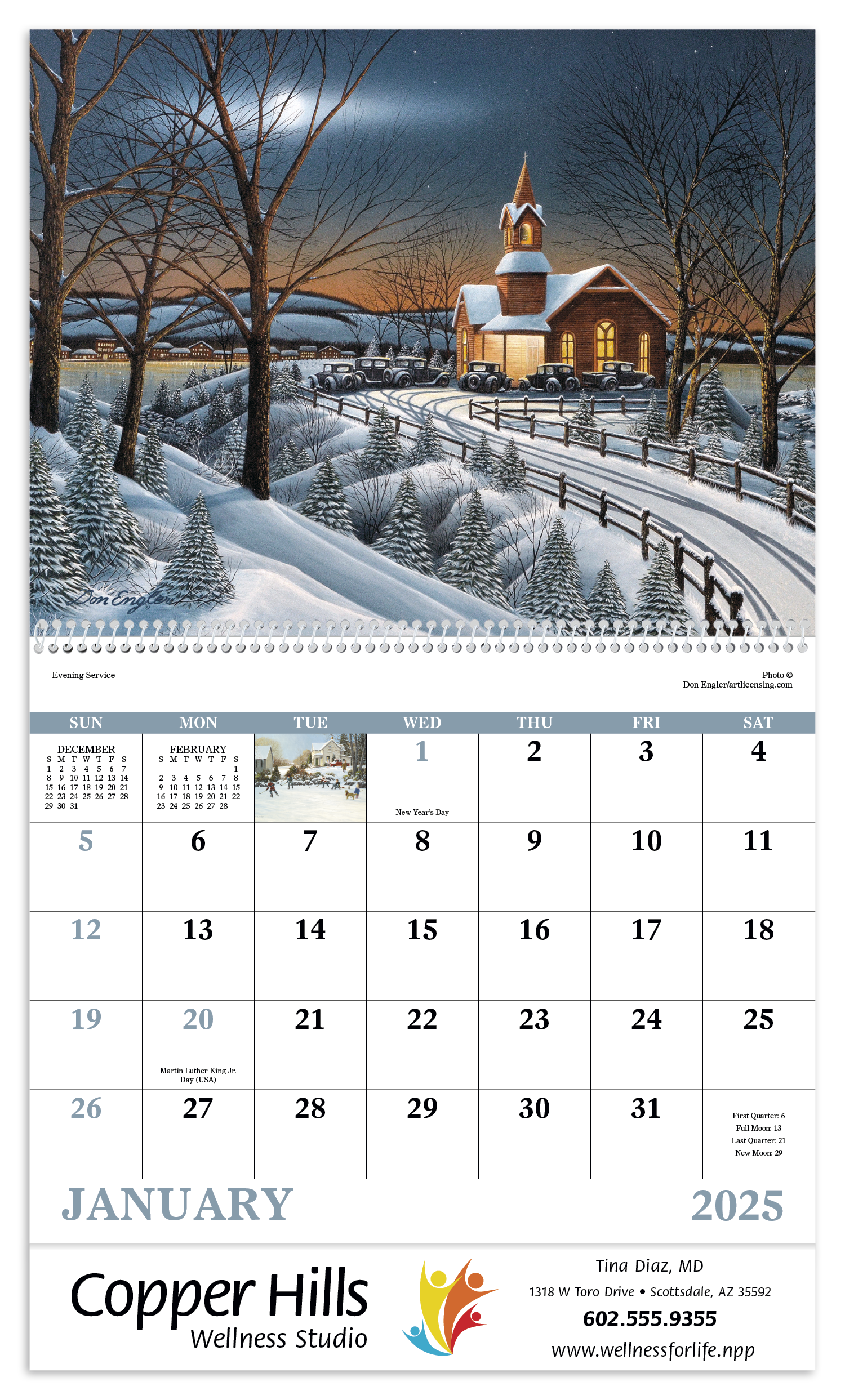 Good Value™ Scenic Memories - Spiral Calendar 17