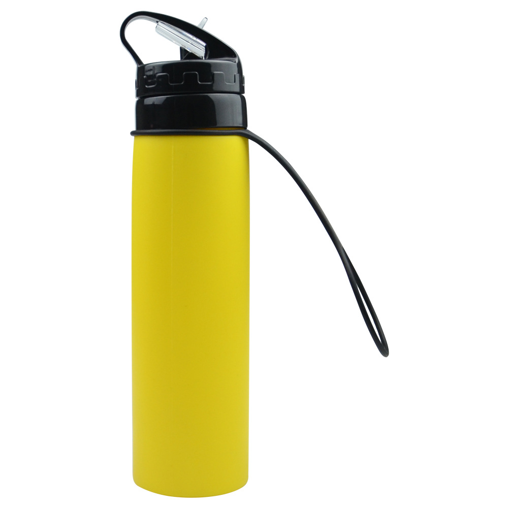 21oz. Collapsible Silicone Sports Water Bottles 3