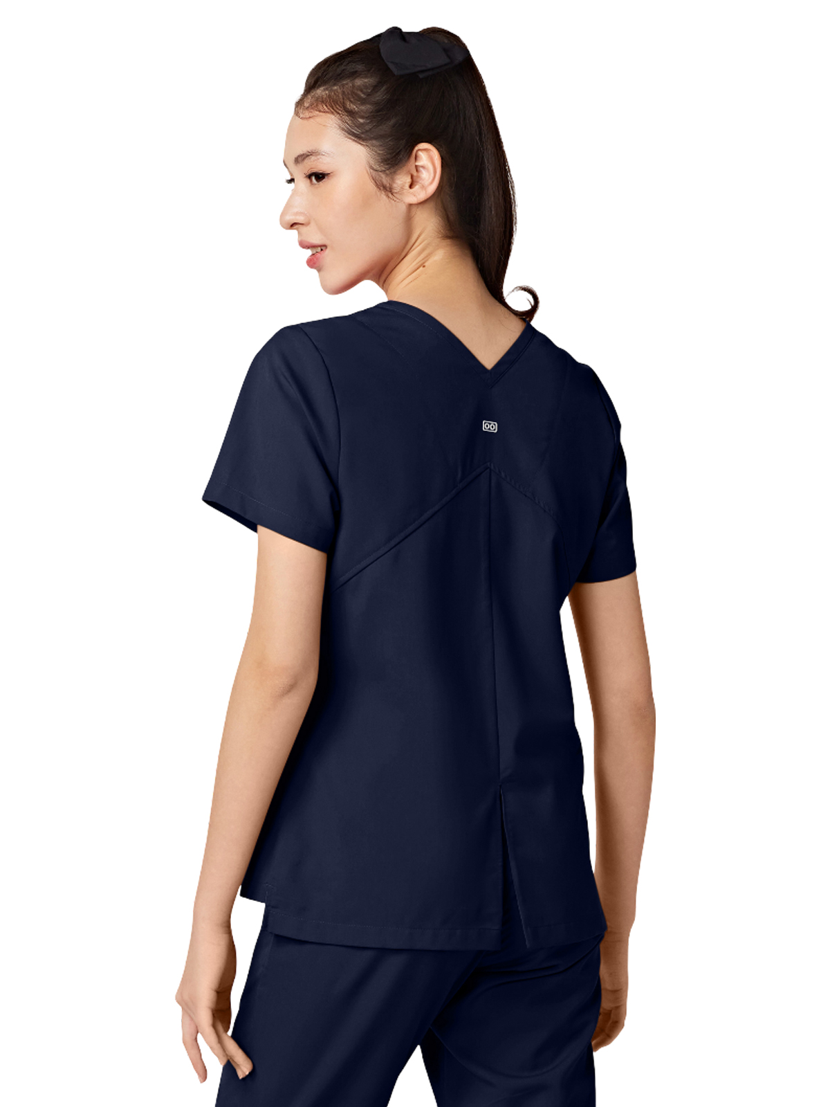 Parkley ABC - Women's Two-Pocket TESS Mandarin Mock Wrap Top 11