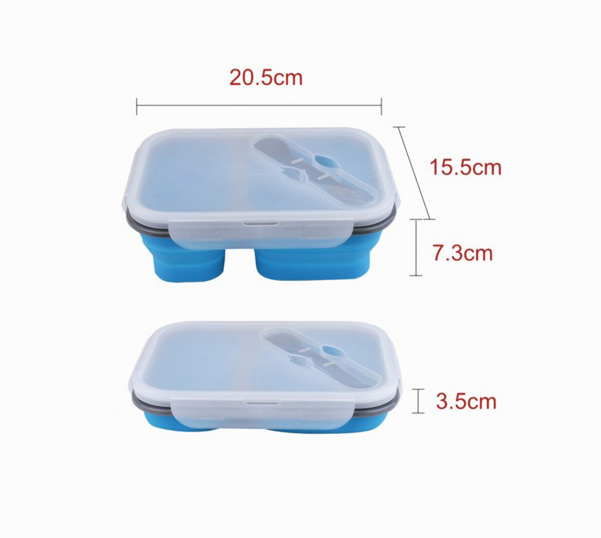 Collapsible Silicone Lunch Container 3
