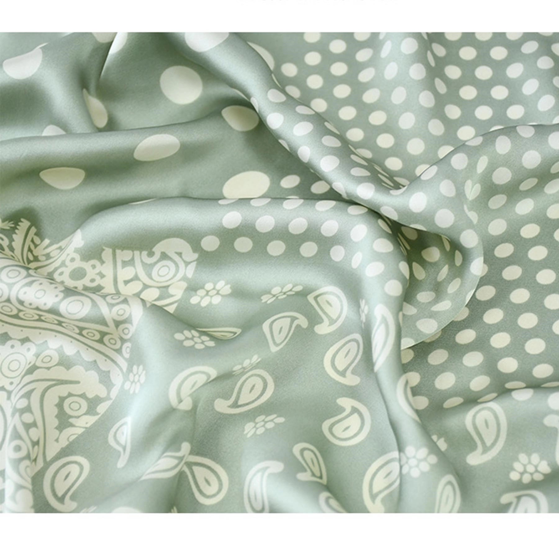 Square Silk Like Hair Scarf 8