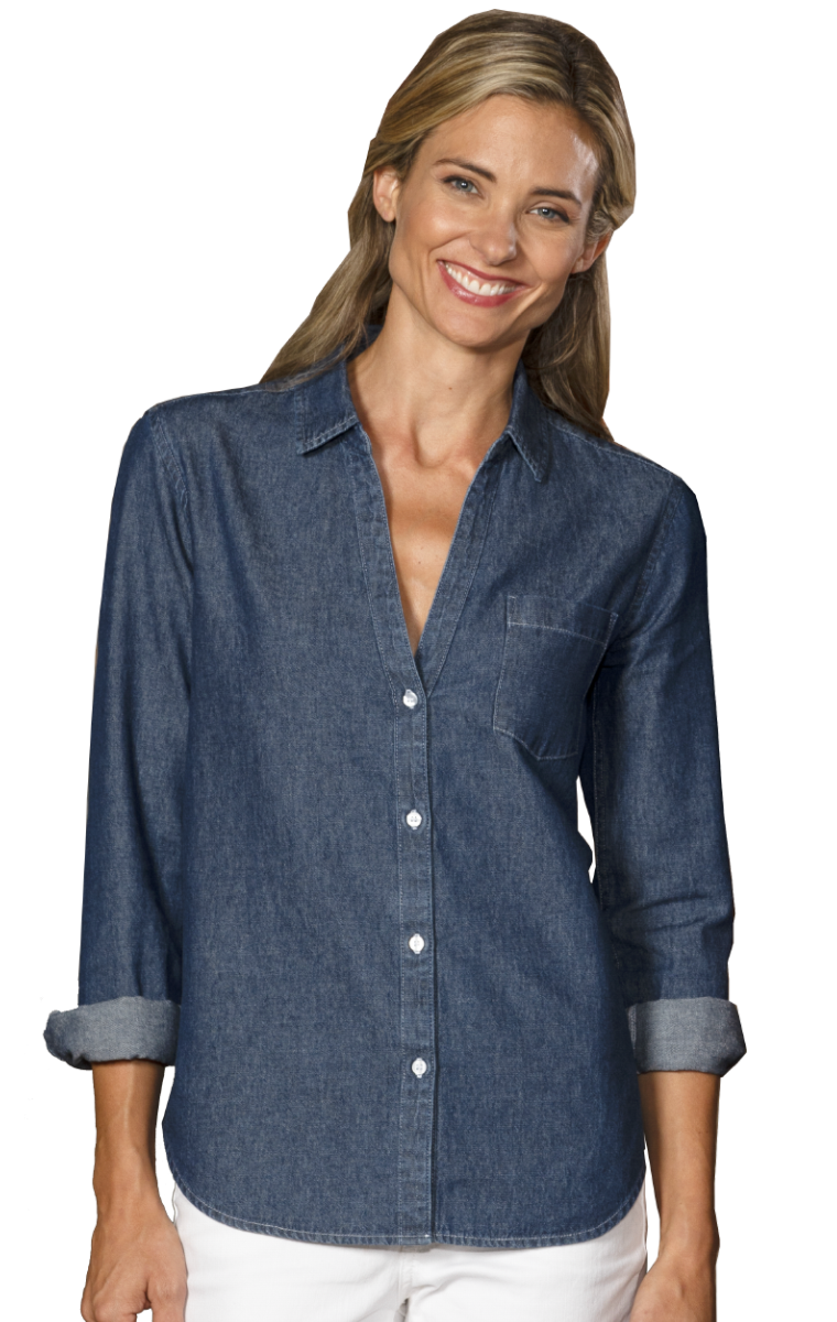 Ladies L/S Untucked Denim 5