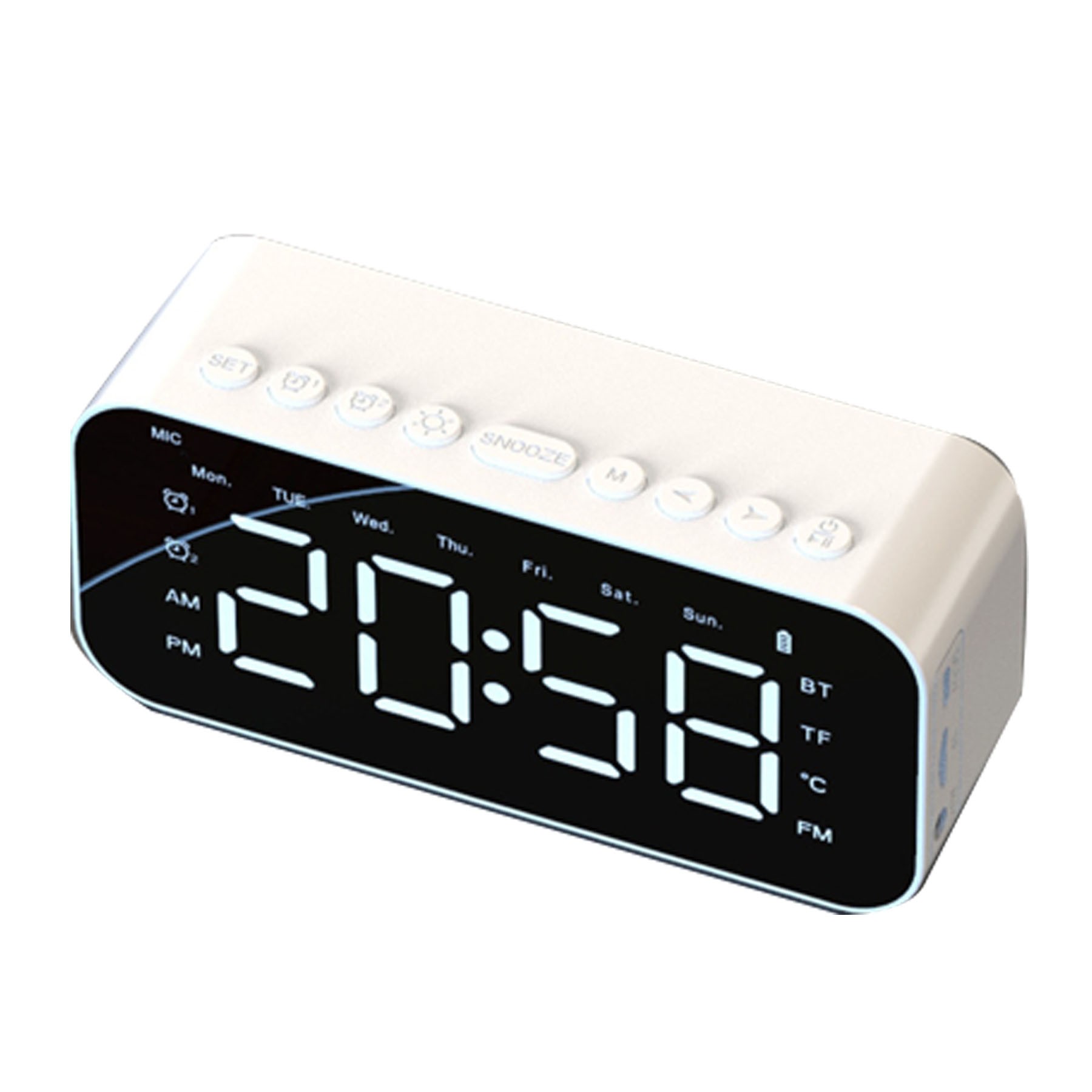 Digital Clock With Wireless Speaker 3