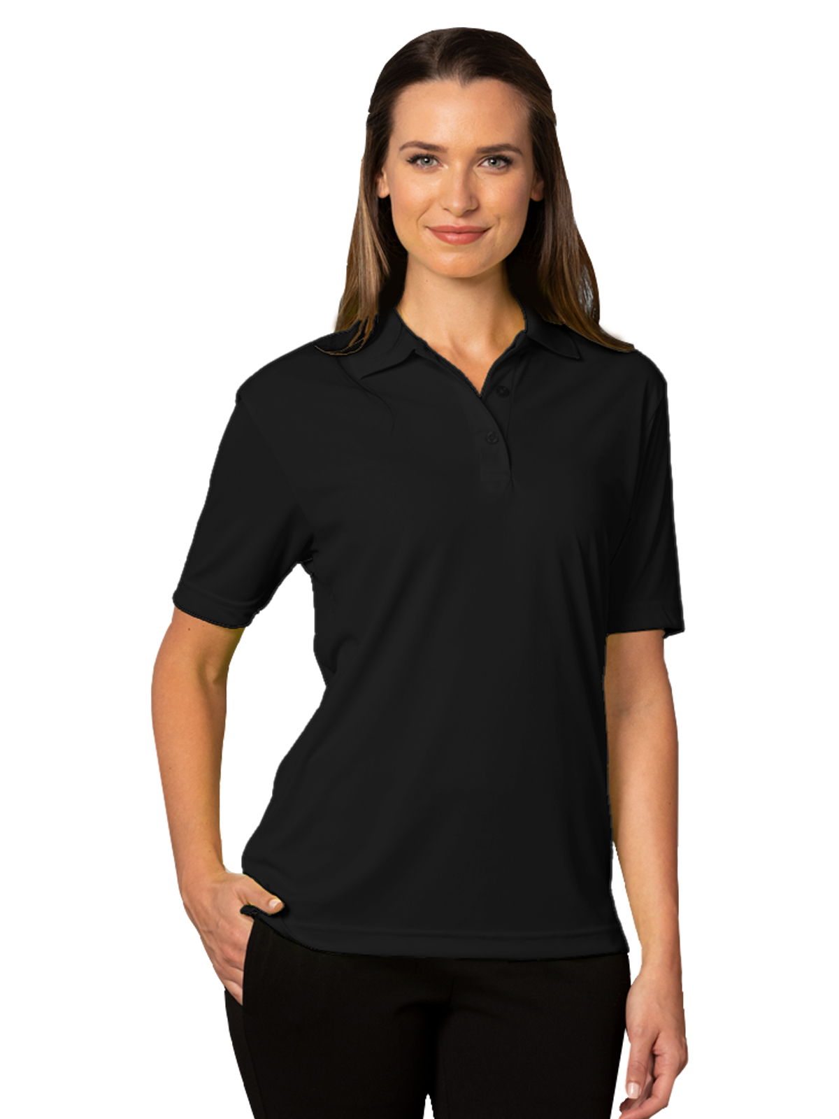 Blue Generation - Women's Pocketless Value Wicking Polo 53