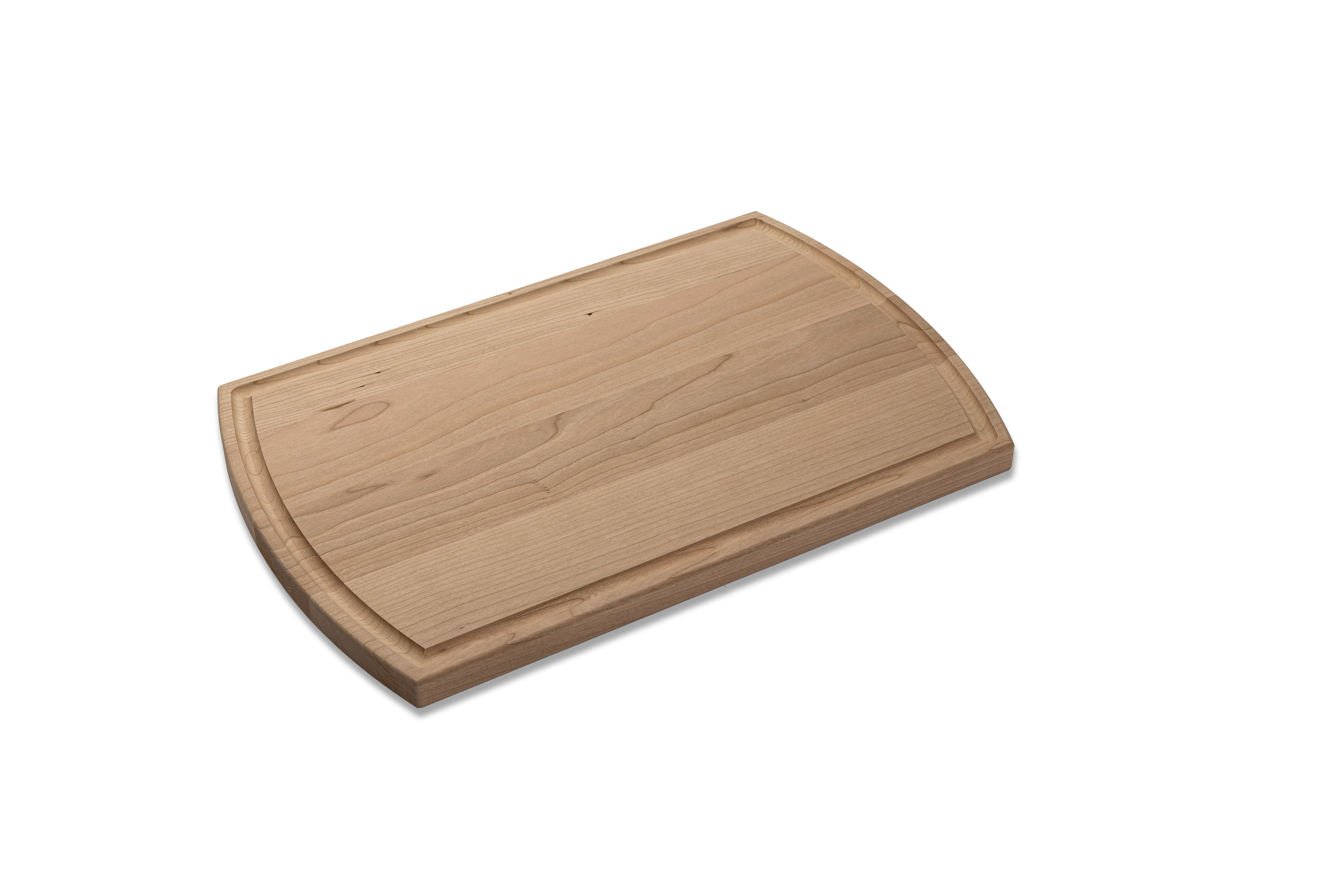 Large Cherry Arched Cutting Board with Juice Groove 16"x10"x3/4" 2