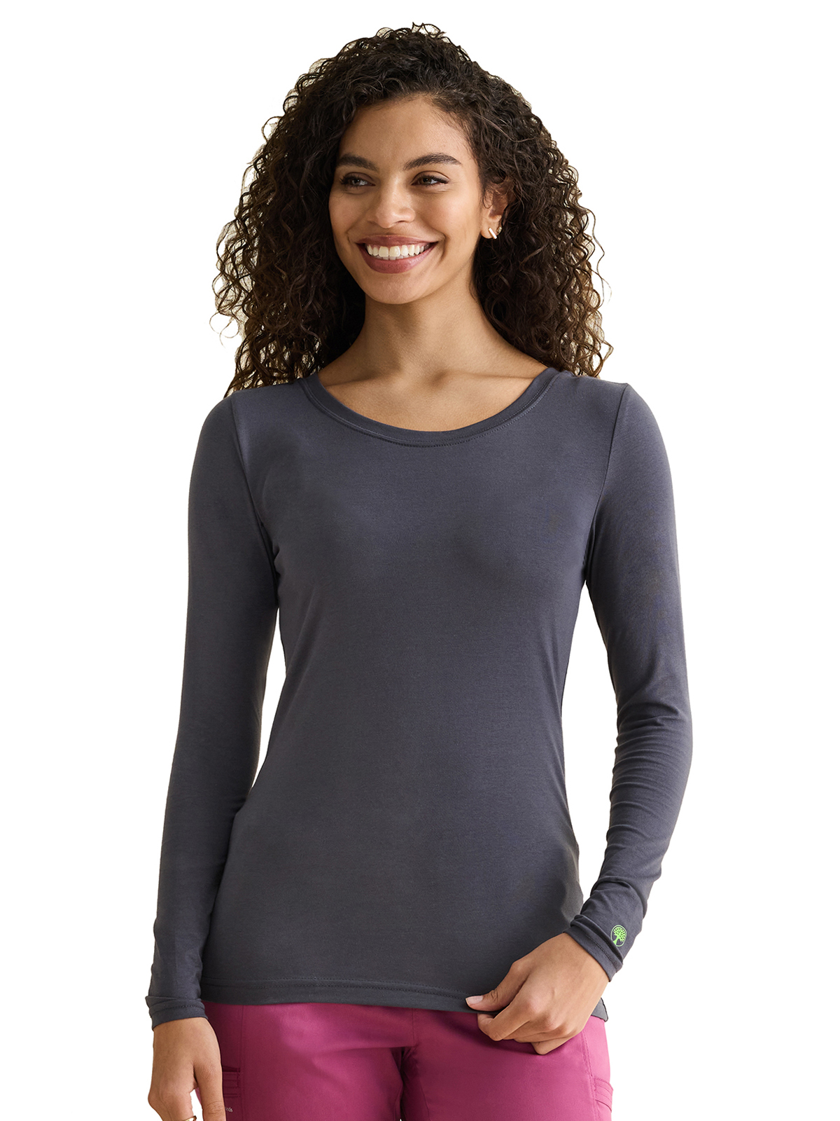 Healing Hands - HH Knits - Women's Pocketless Melissa Long Sleeve Underscrub Tee 38