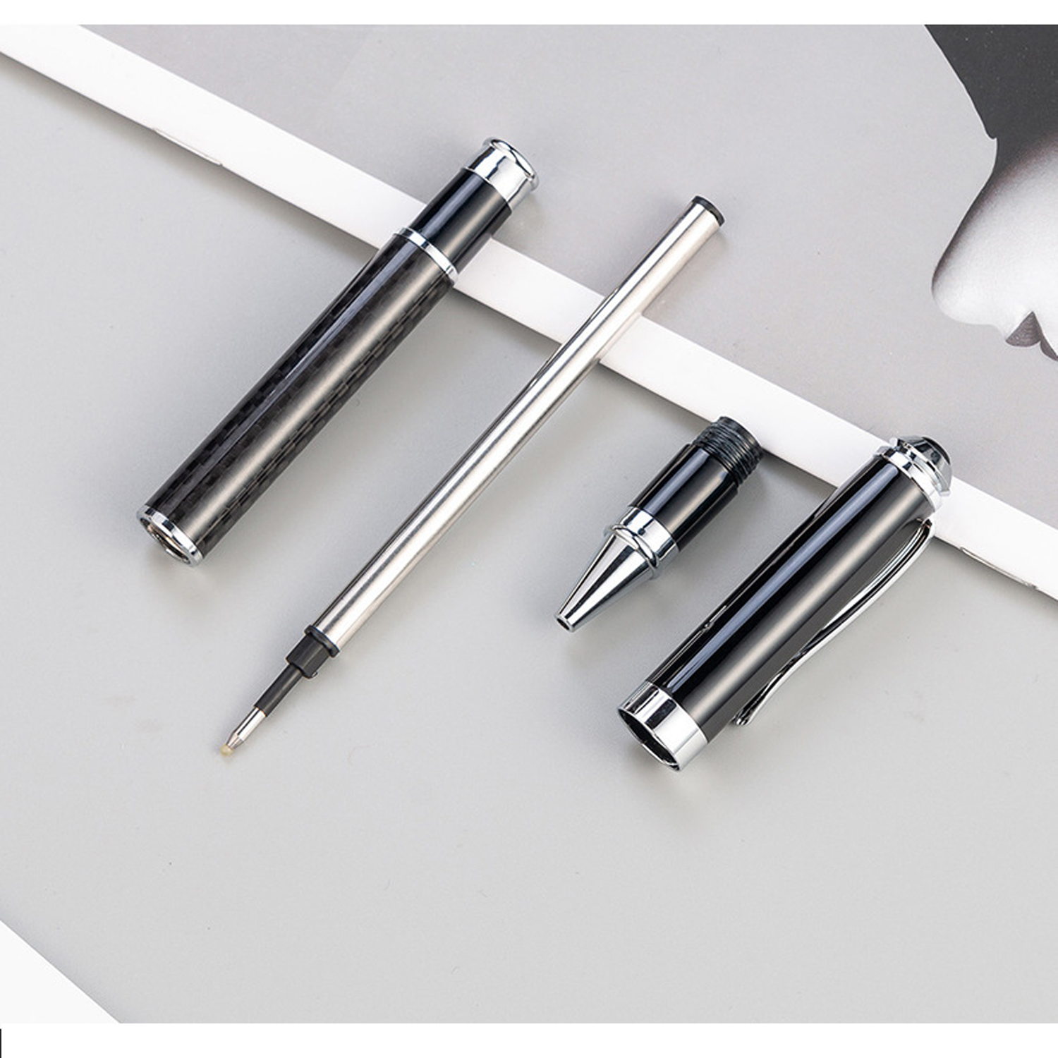 Carbon fiber design pen 4