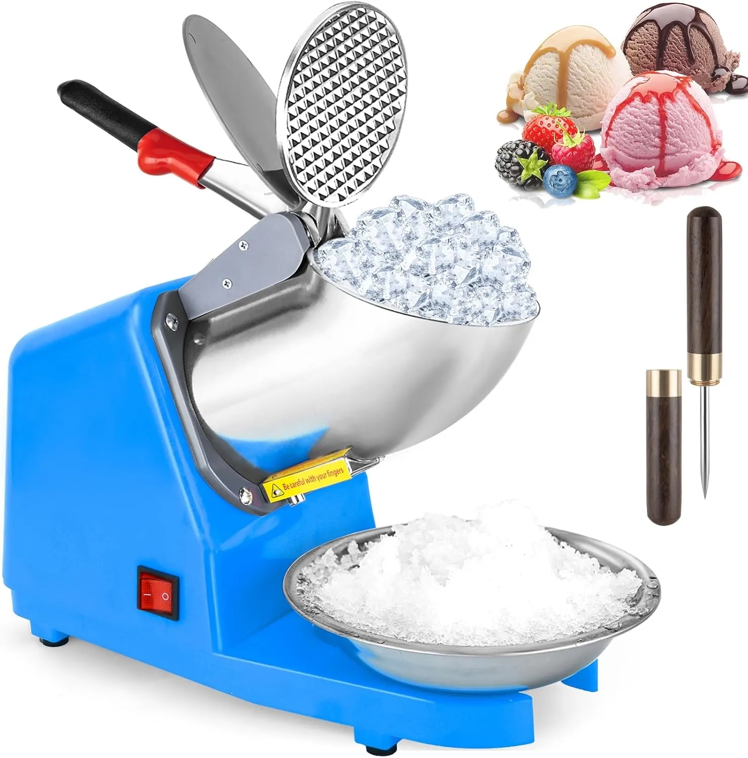 Electric Shaved Ice Machine with Pick 8