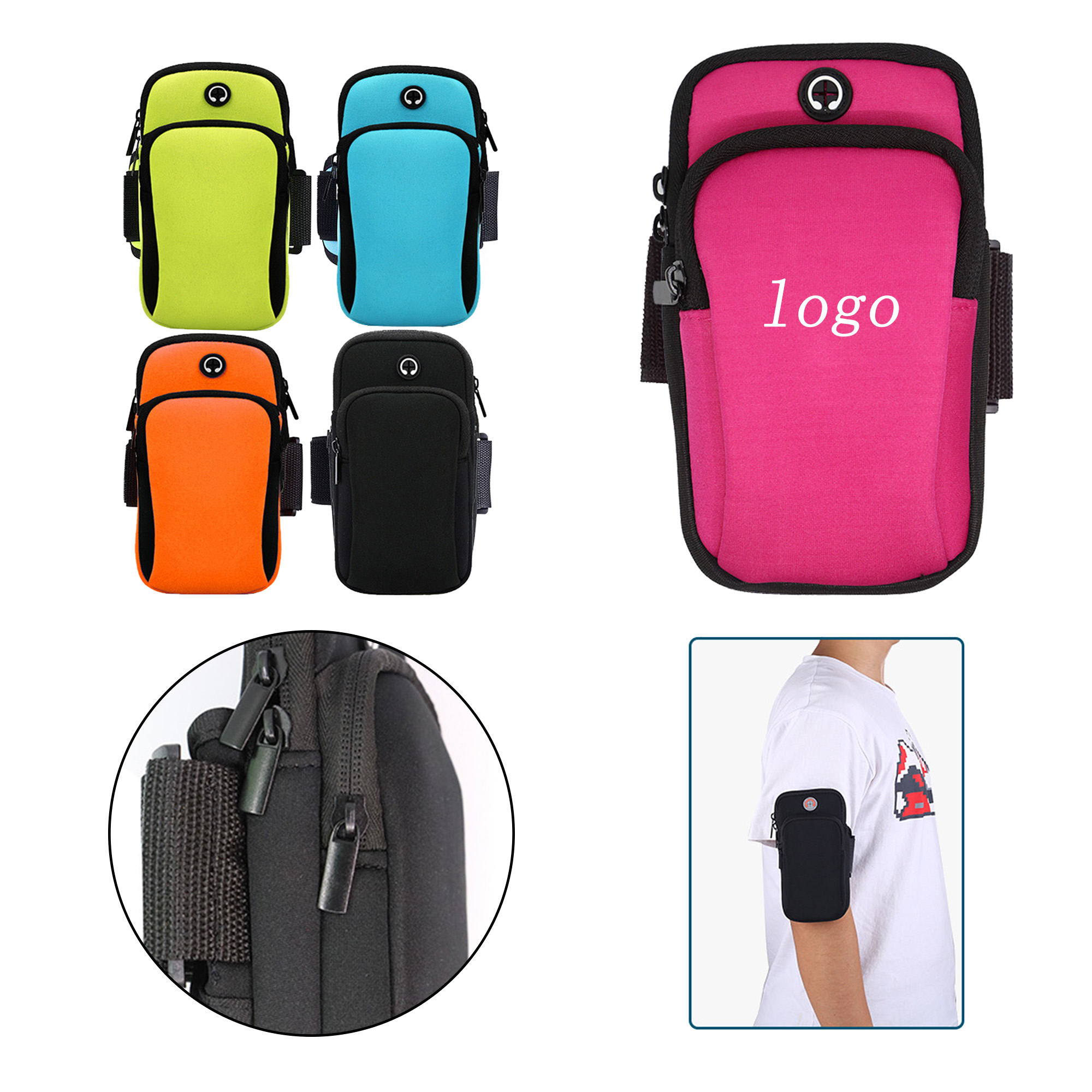 Running Fitness Waterproof Multi-Functional Arm Bag 2