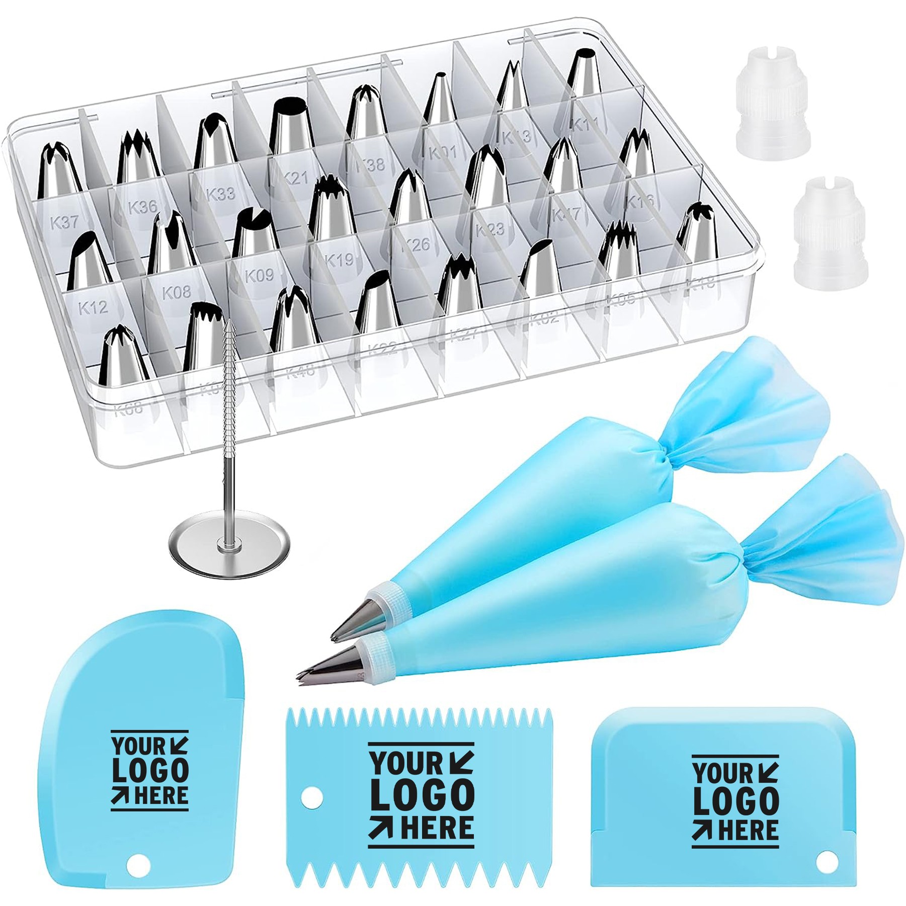 32-Piece Piping Bags and Tips Set with 24 Icing Piping Tips 3