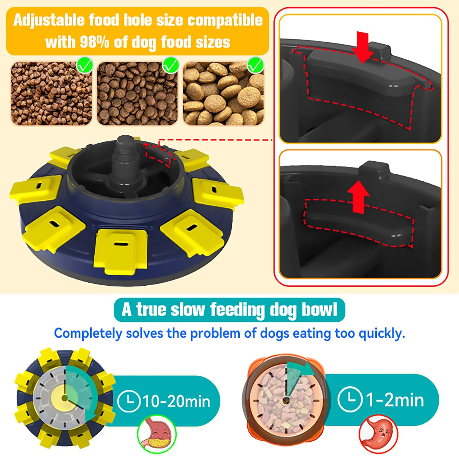 Plastic Dog Spinning Slow Food Device 2