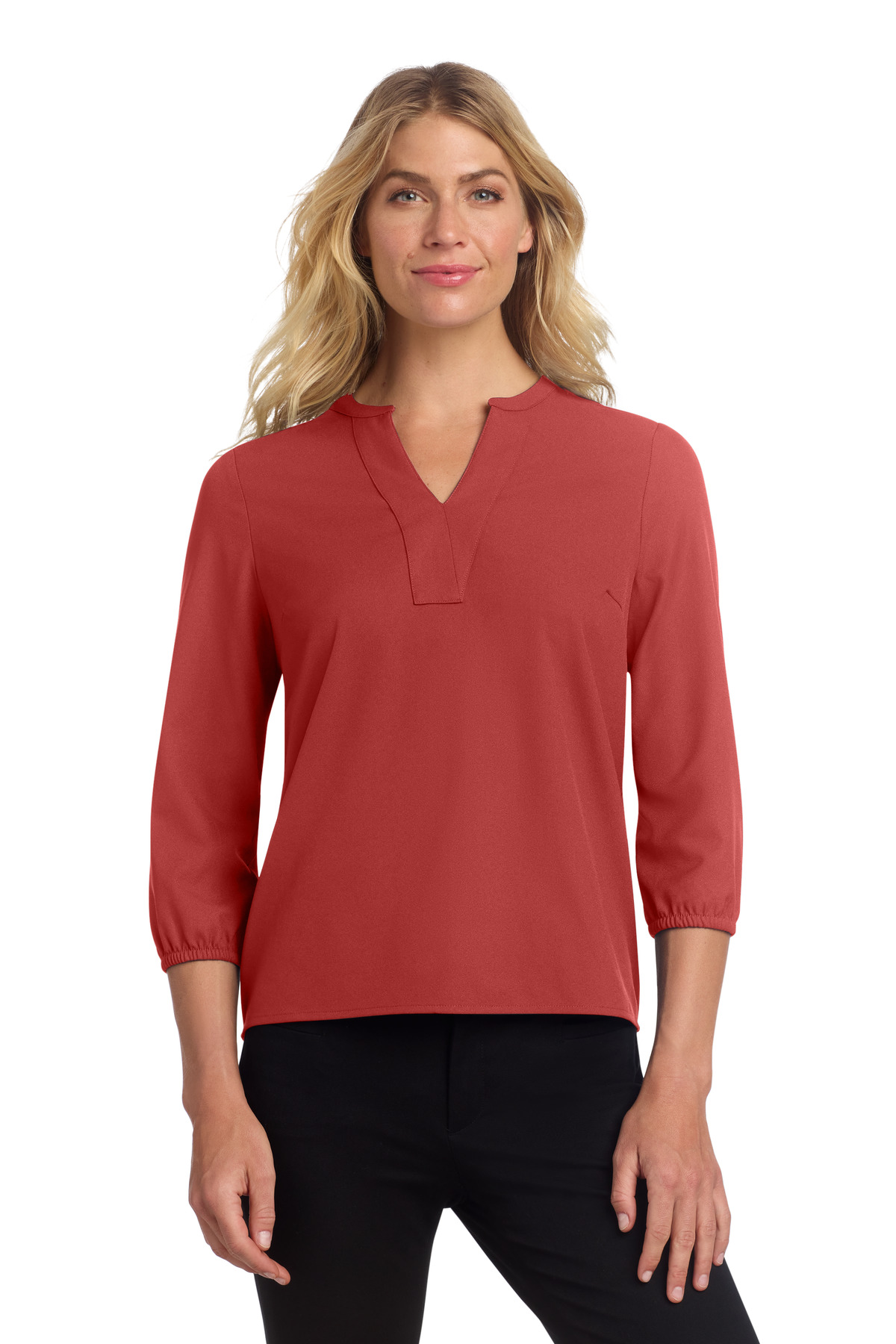 Mercer+Mettle Women's Stretch Crepe 3/4-Sleeve Blouse MM2011 10