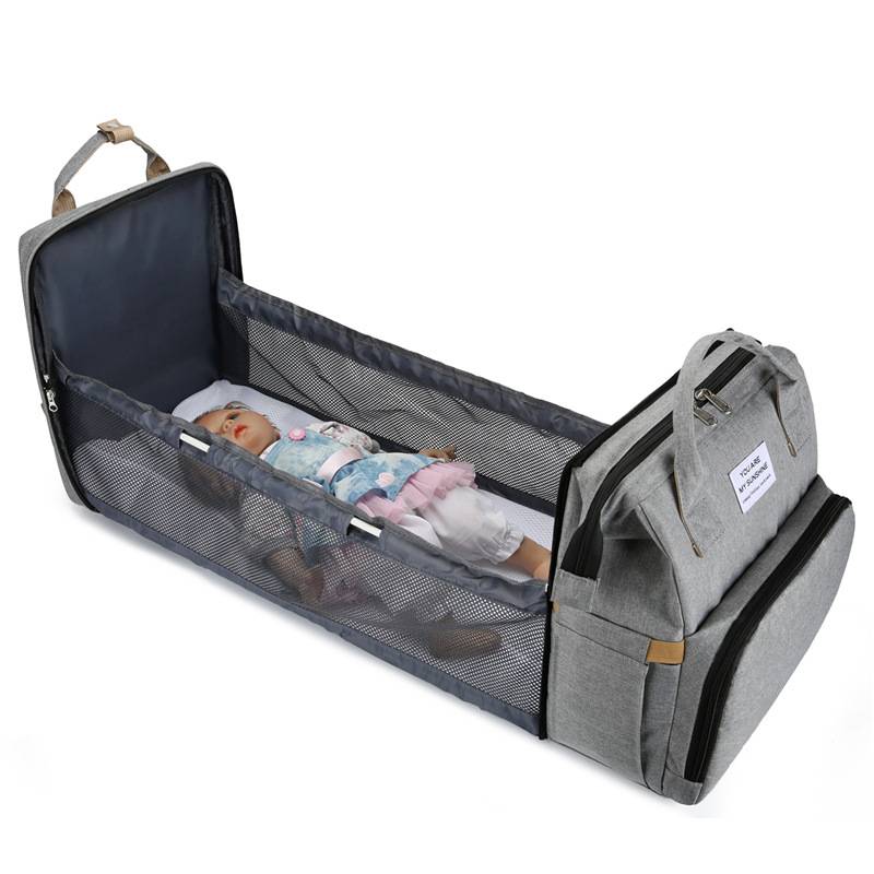 Oxford Large Capacity Folding Mommy Bag Backpack 2