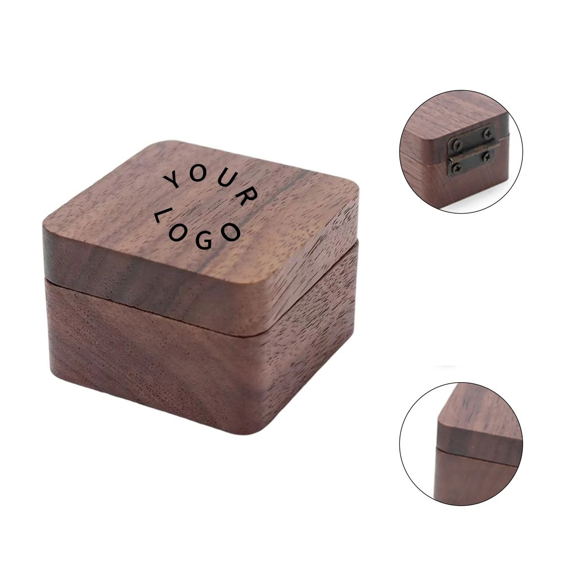 Compact Wood Guitar Pick Box for Music Accessories 3