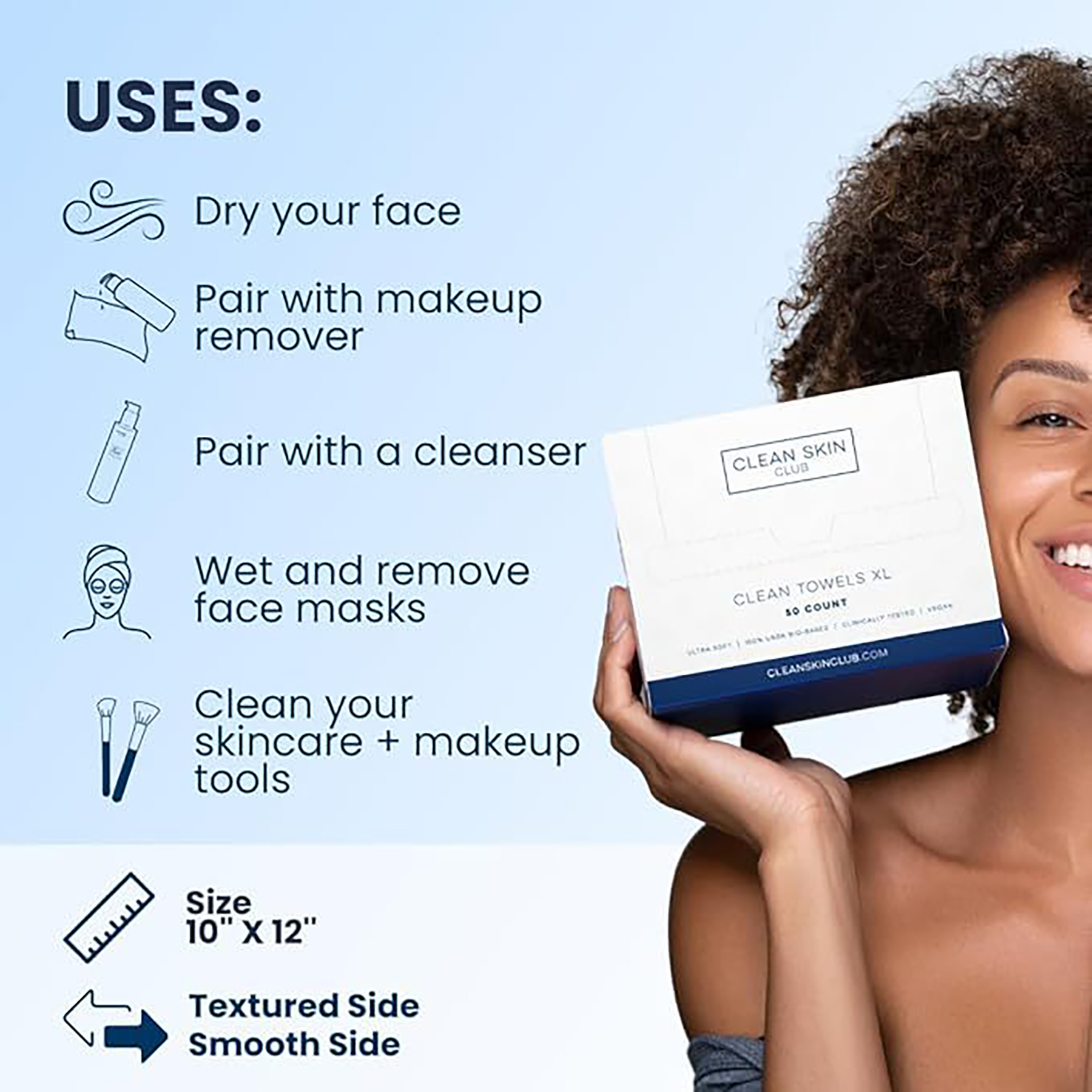 Disposable Biobased Face Towel 3