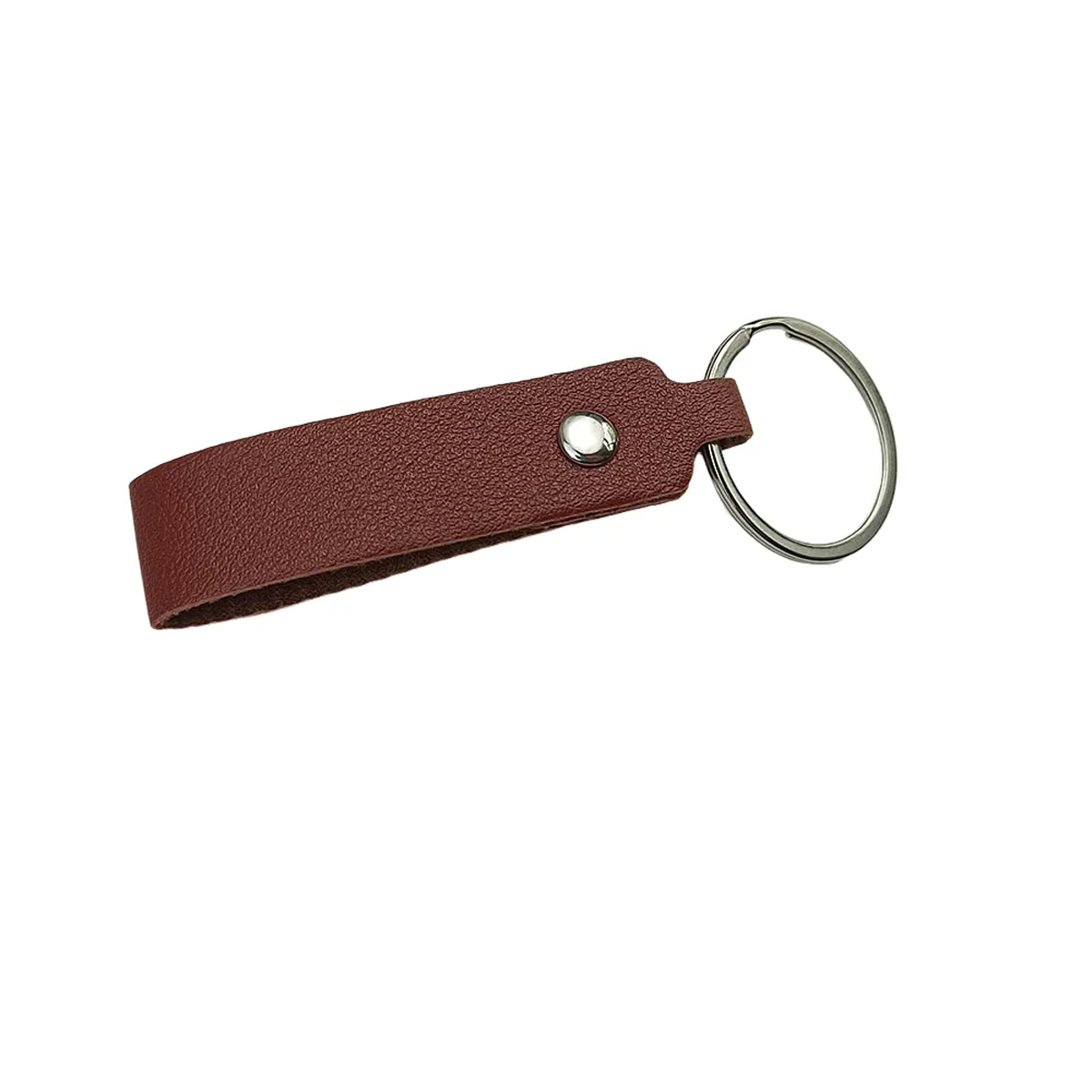 Striped Leather Keychain for Office and Travel 8