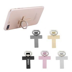 Cross Metal Phone Ring Grip Stand With 180 Degree Adjustable Design 12