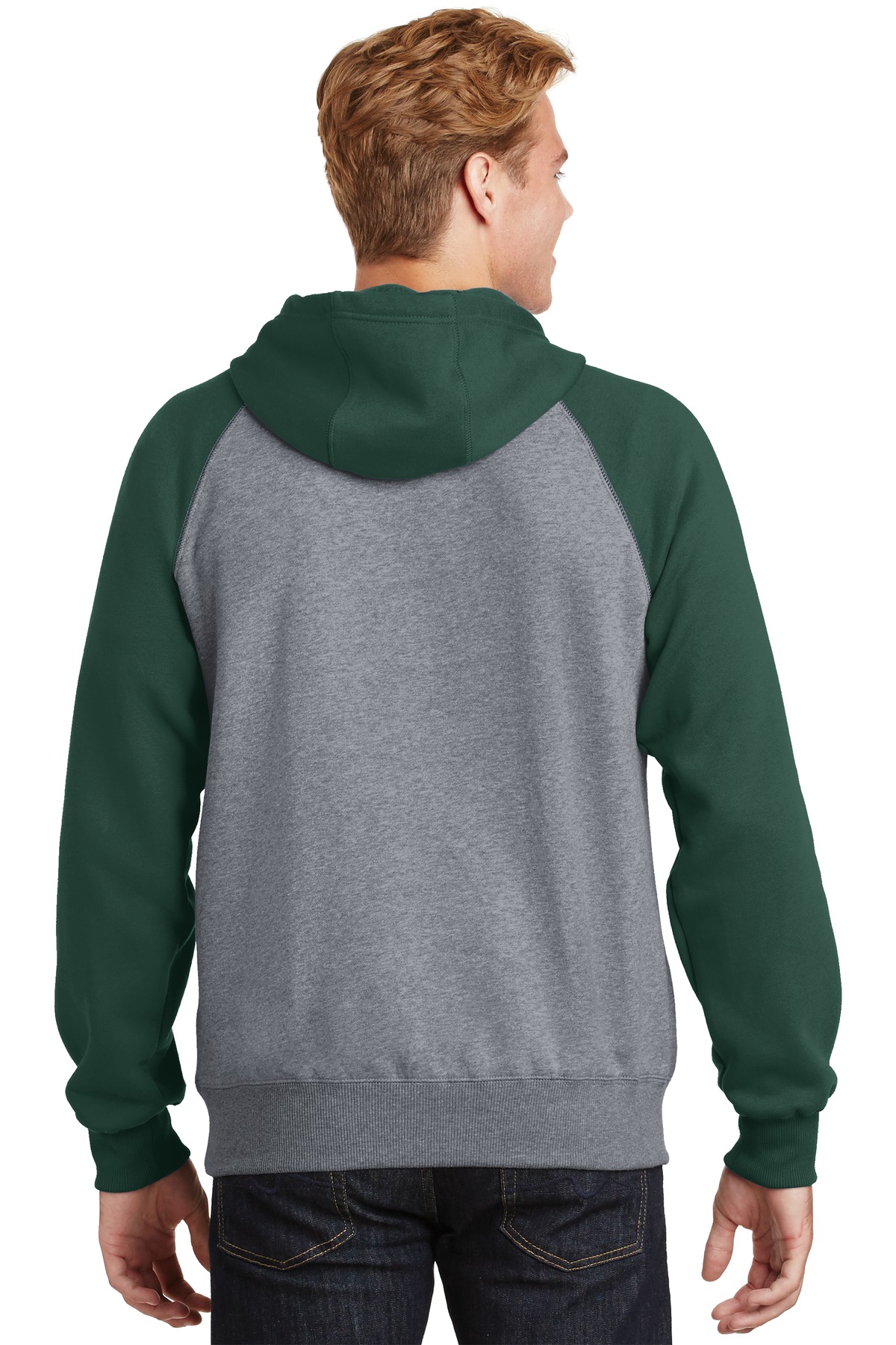 Sport-Tek Raglan Colorblock Pullover Hooded Sweatshirt. ST267 13