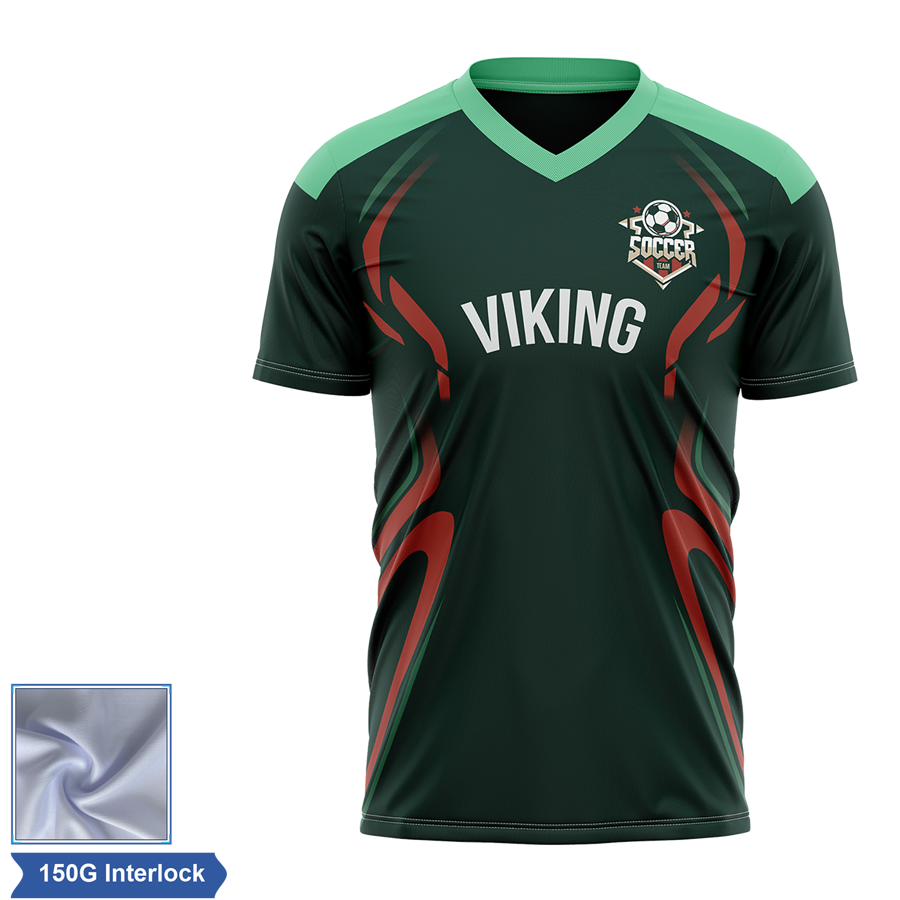 Men's and Kids' Sublimation Soccer Jersey - 150G Interlock 3