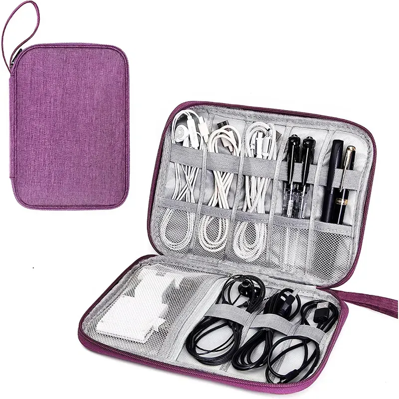 Portable Travel Electronics Cable Organizer Bag 5