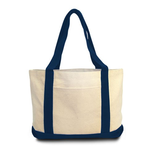 Heavy Duty Medium 11 oz. Cotton Canvas Tote Bag Boat Bag, custom tote bag with logo imprint 11