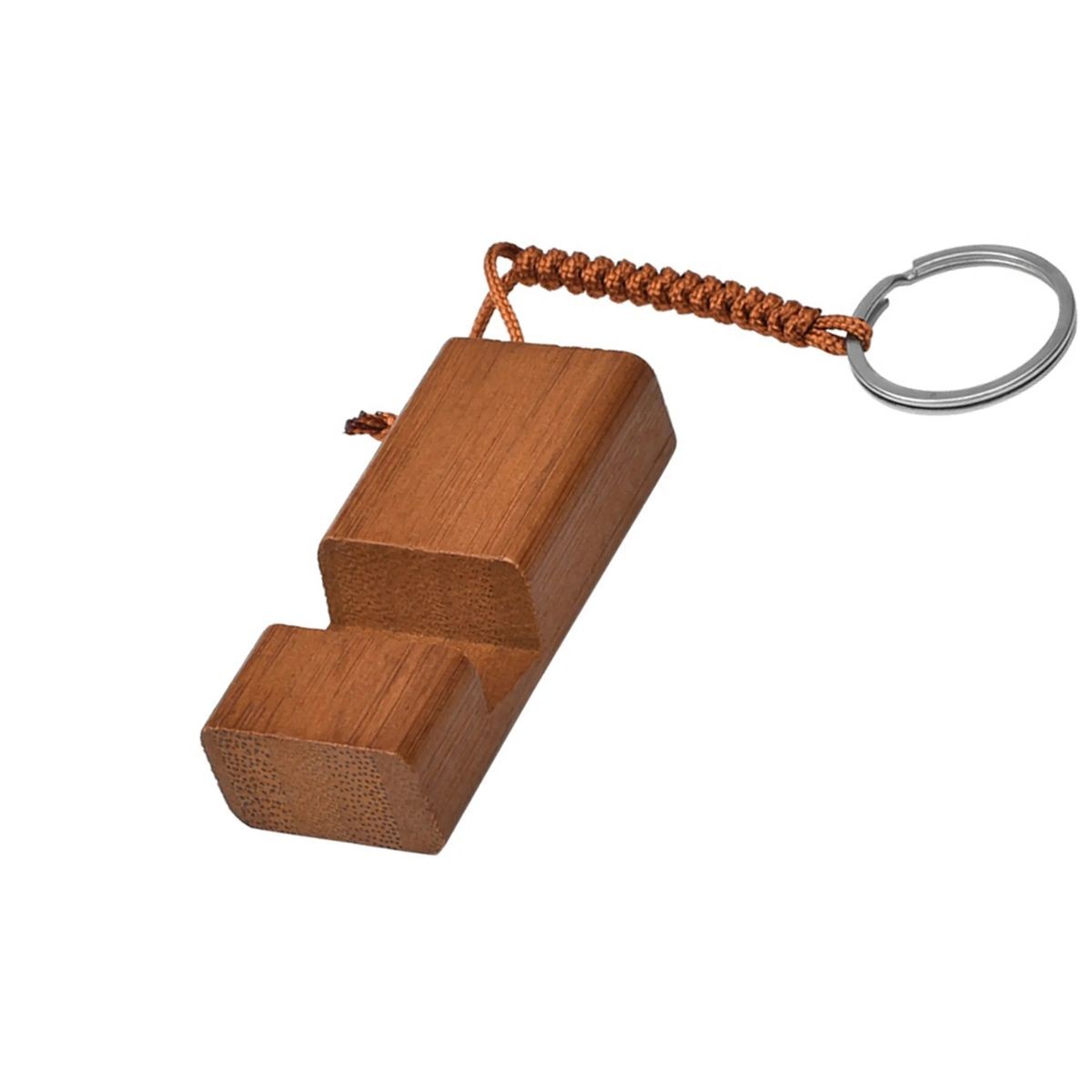 Laser Engraved Wooden Keychain Phone Holder 3